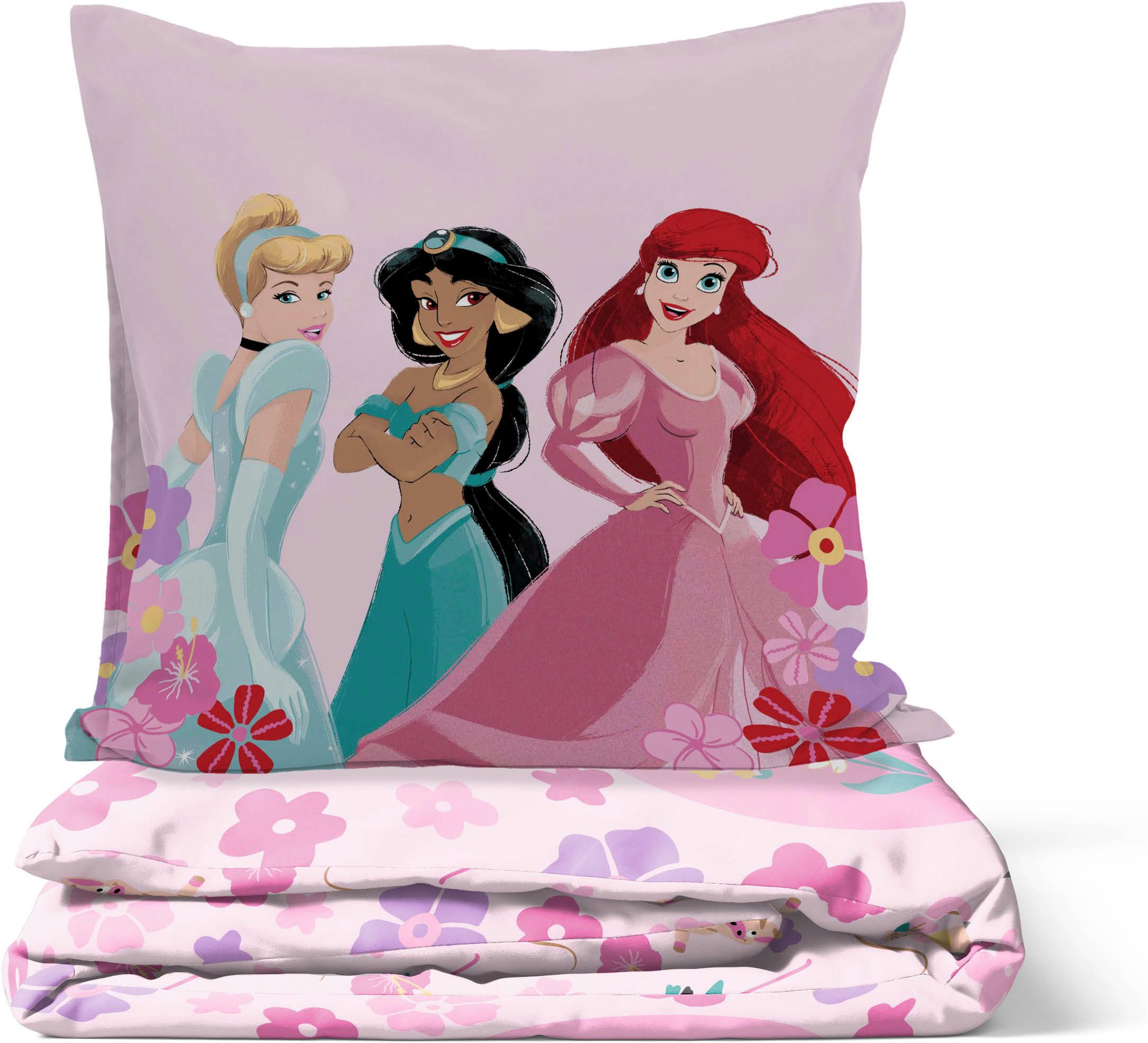 Disney Kinderbettwäsche Disney Princess Wonderful, Linon, 2 teilig, 100% Baumwolle – Bild 5 von 5