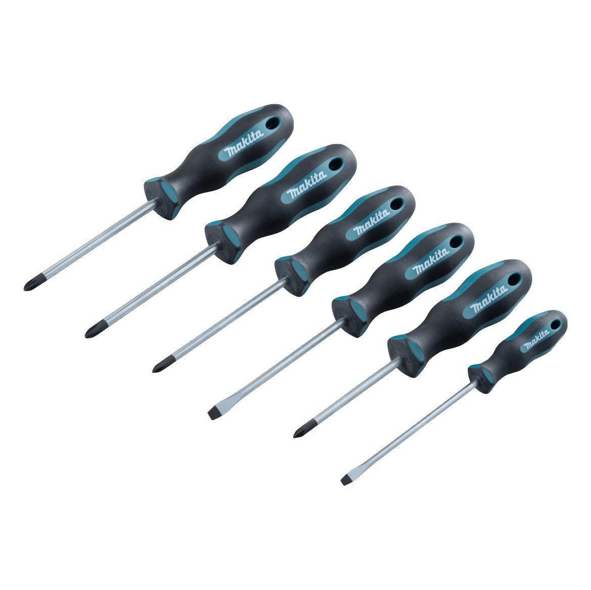 Makita Schraubendreher E-10528 Set 6 tlg. SL4 / SL5,5 / PH1 / PH2 / PZ1 / PZ2 – Bild 2 von 5