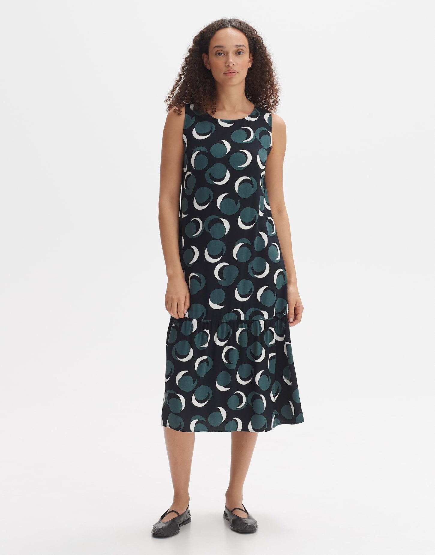 Midikleid Midikleid WICY CITY A-Linie aus ECOVERO™ Viskose