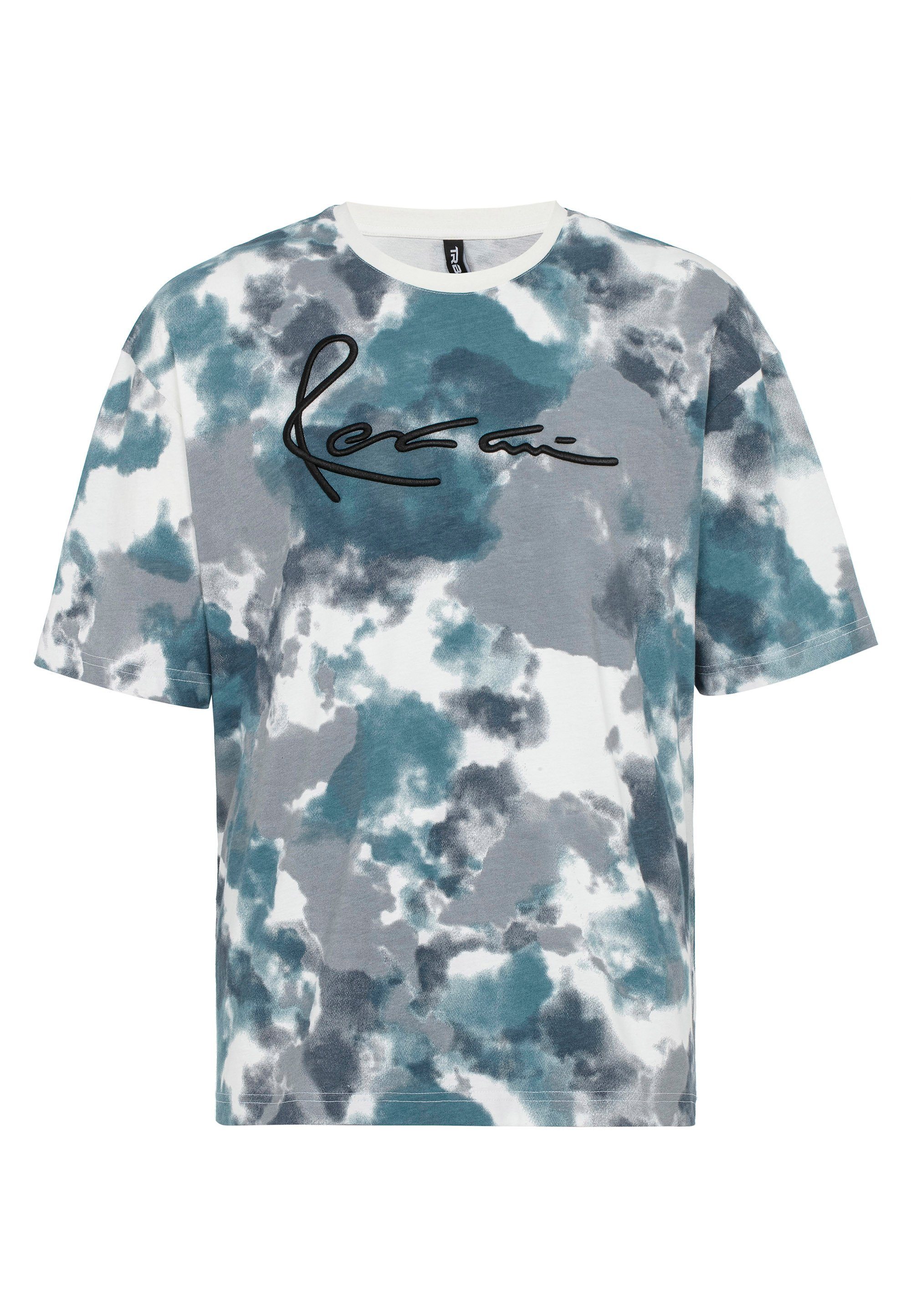 RedBridge Batik-Look im Springs blau modischen T-Shirt Coral