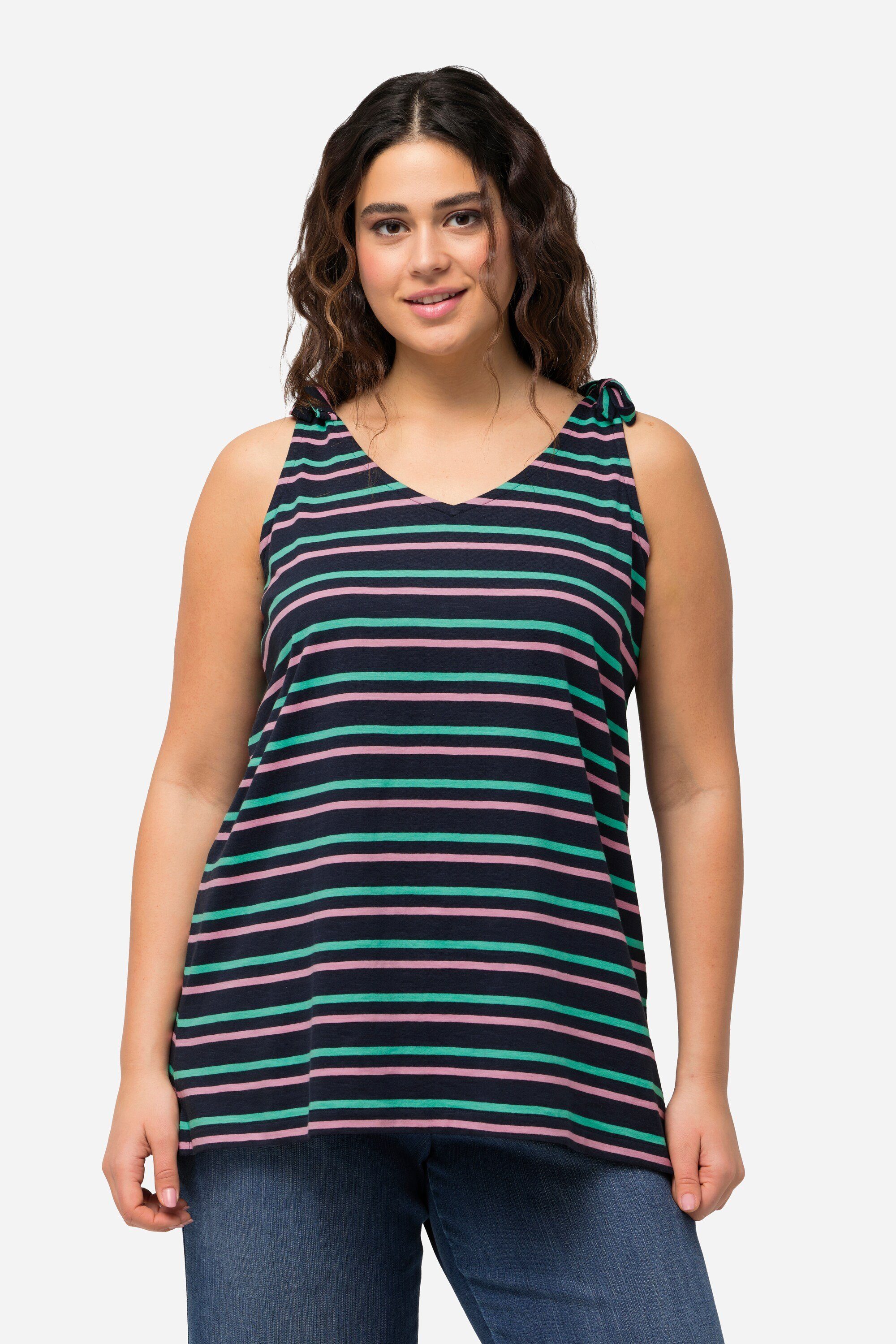 Ulla Popken Longtop Top Ringel A-Linie günstig online kaufen