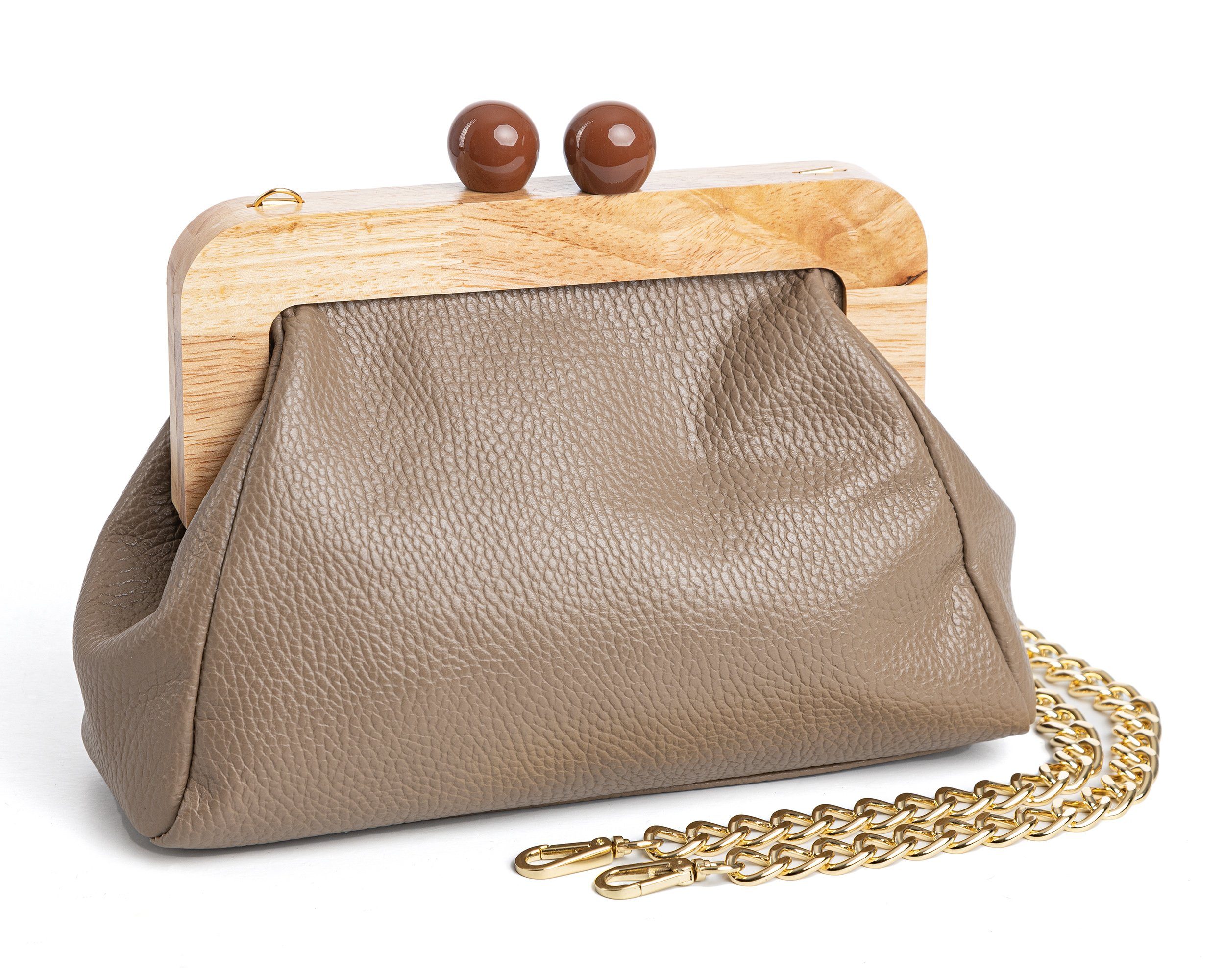 Der Trachtler Trachtentasche, Handtasche "Linett", Echt Leder -MADE IN ITALY-