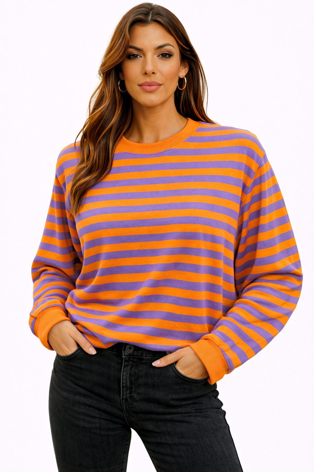 Worldclassca Longsleeve WORLDCLASSCA Longsleeve Streifen Langarm Shirt Swea günstig online kaufen