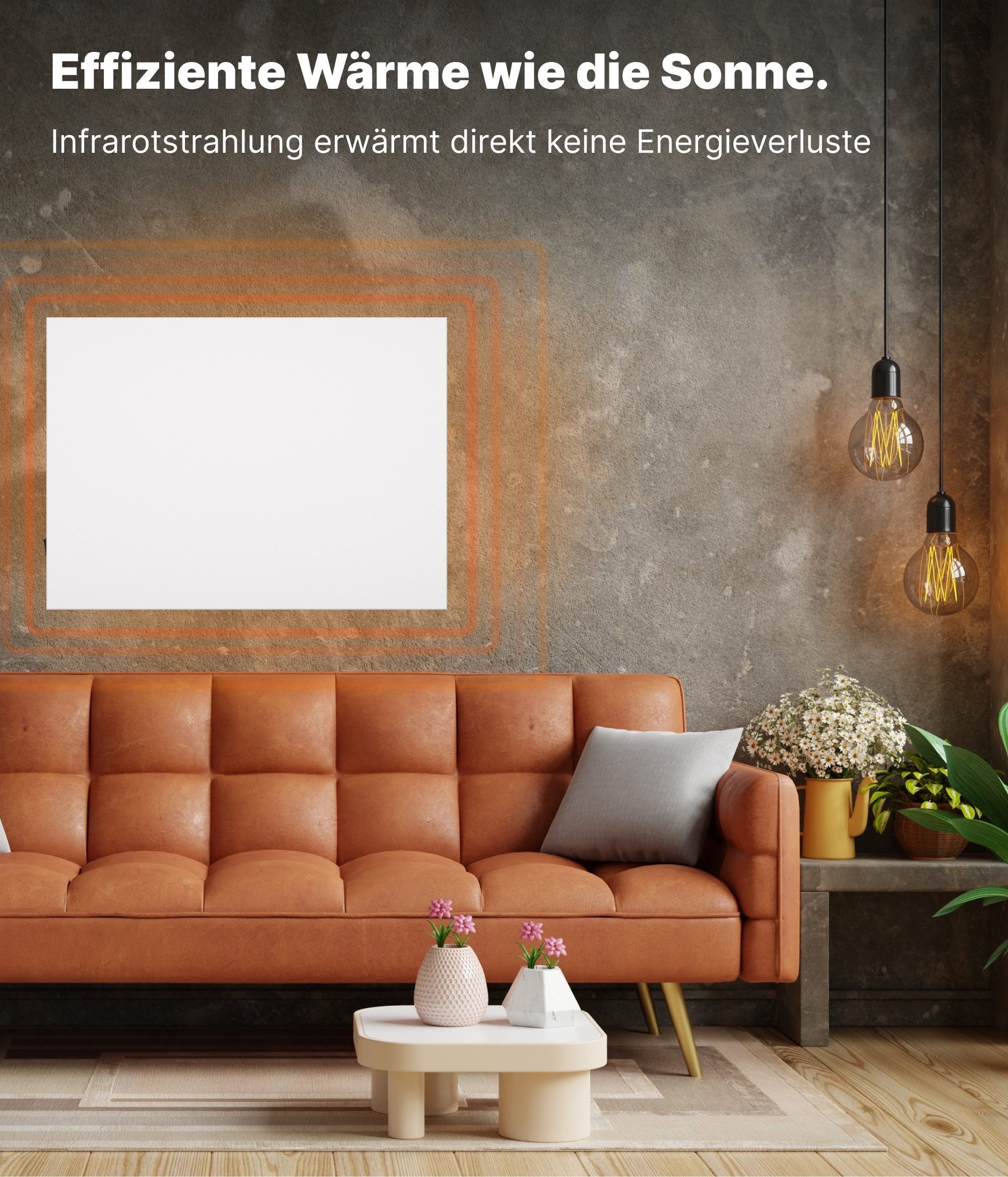 UMBRELLA Infrarotheizung H300 Carbon Crystal Heizpaneel 300 Watt mit Funk Thermostat Wand/Decke, 50x60cm rahmenlos IP20 TÜV/GS Überhitzungsschutz 98% 70-90°C 100.000h