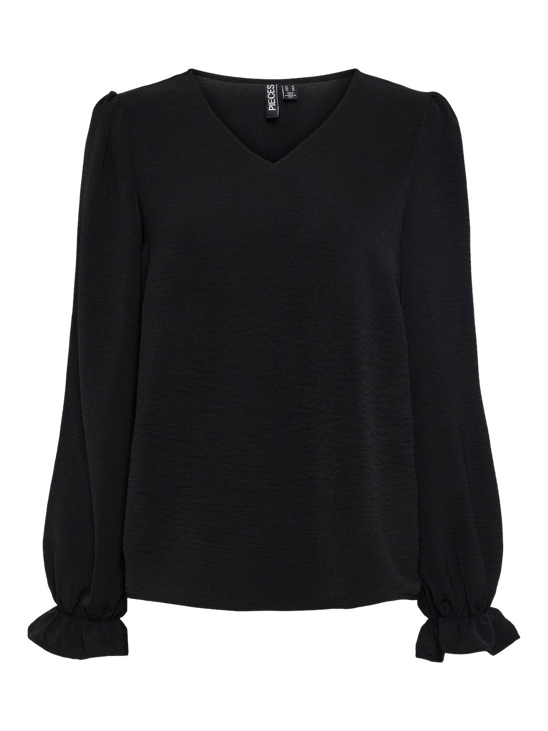 Langarmshirt PCTIFFANY LS V-NECK TOP NOOS BC