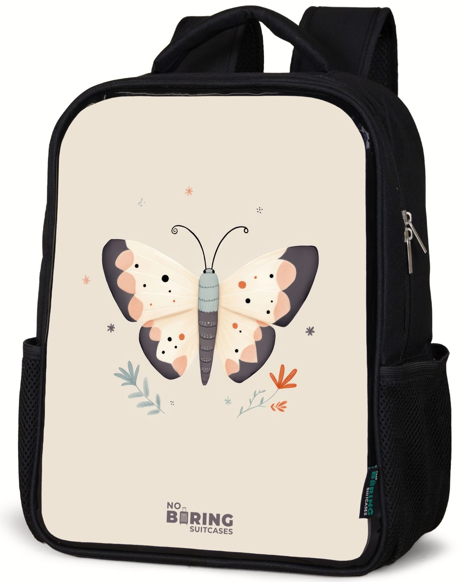 Rucksack Schmetterling in neutralen Pastellfarben