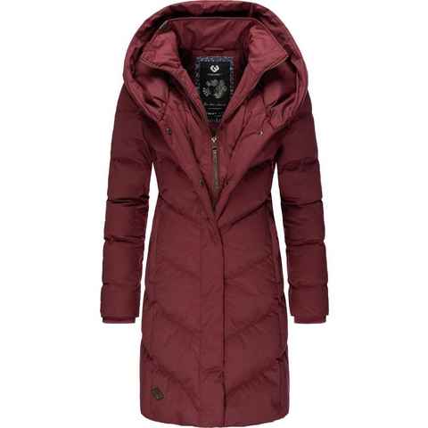 Ragwear Winterjacke Natalka stylischer, gesteppter Winterparka mit gefütterter Kapuze