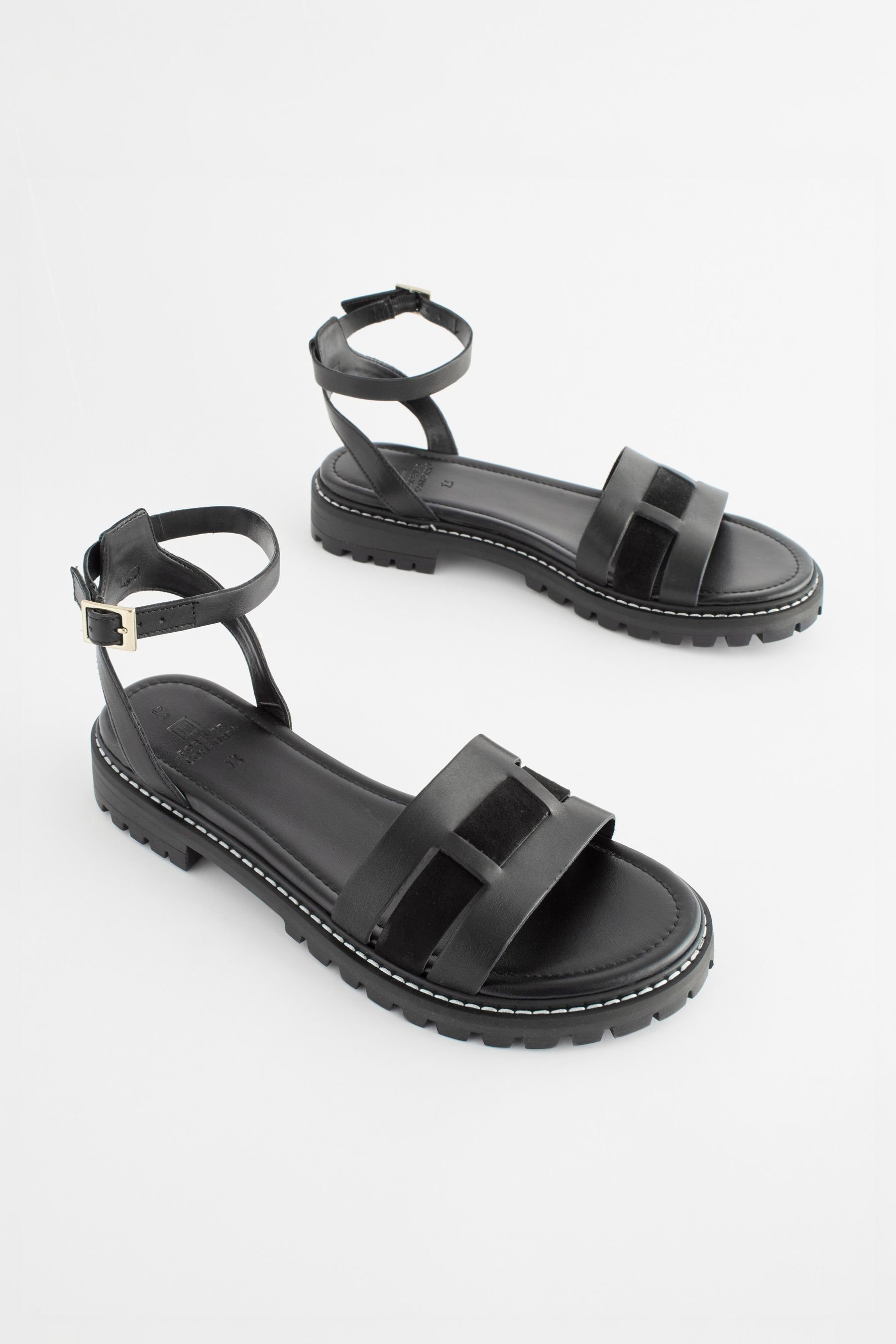 Next Forever Comfort® Ledersandalen mit Profilsohle günstig online kaufen