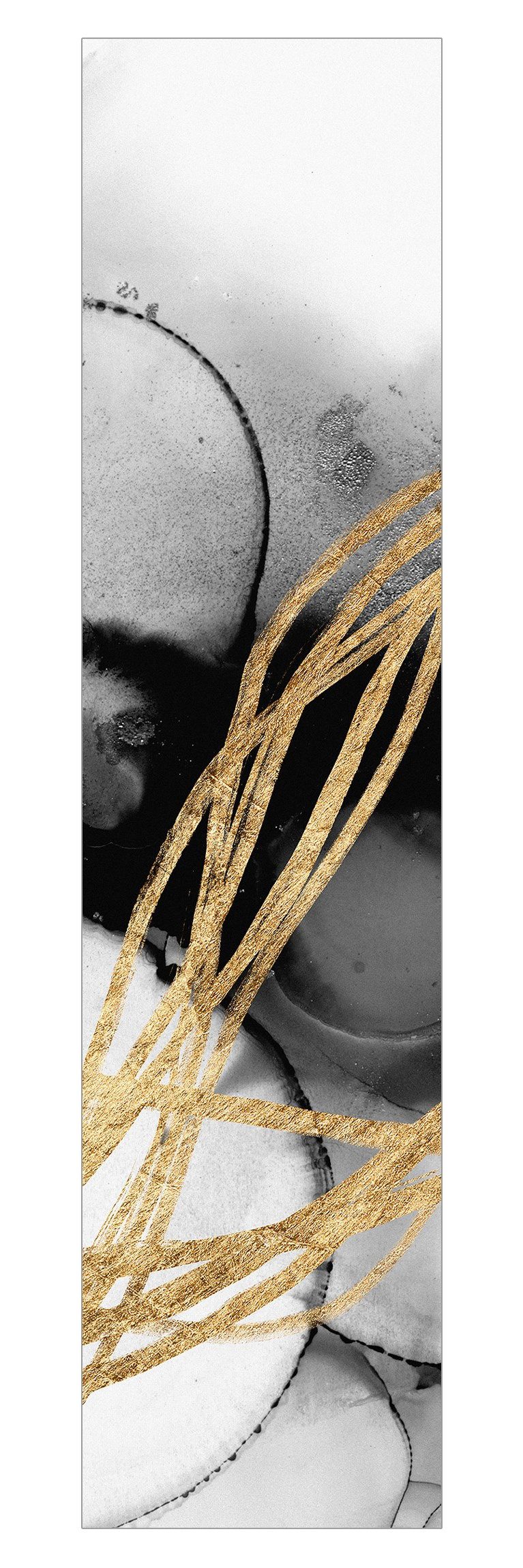 Bilderdepot24 Schiebegardine Flächenvorhang blickdicht Schwarze Tusche günstig online kaufen