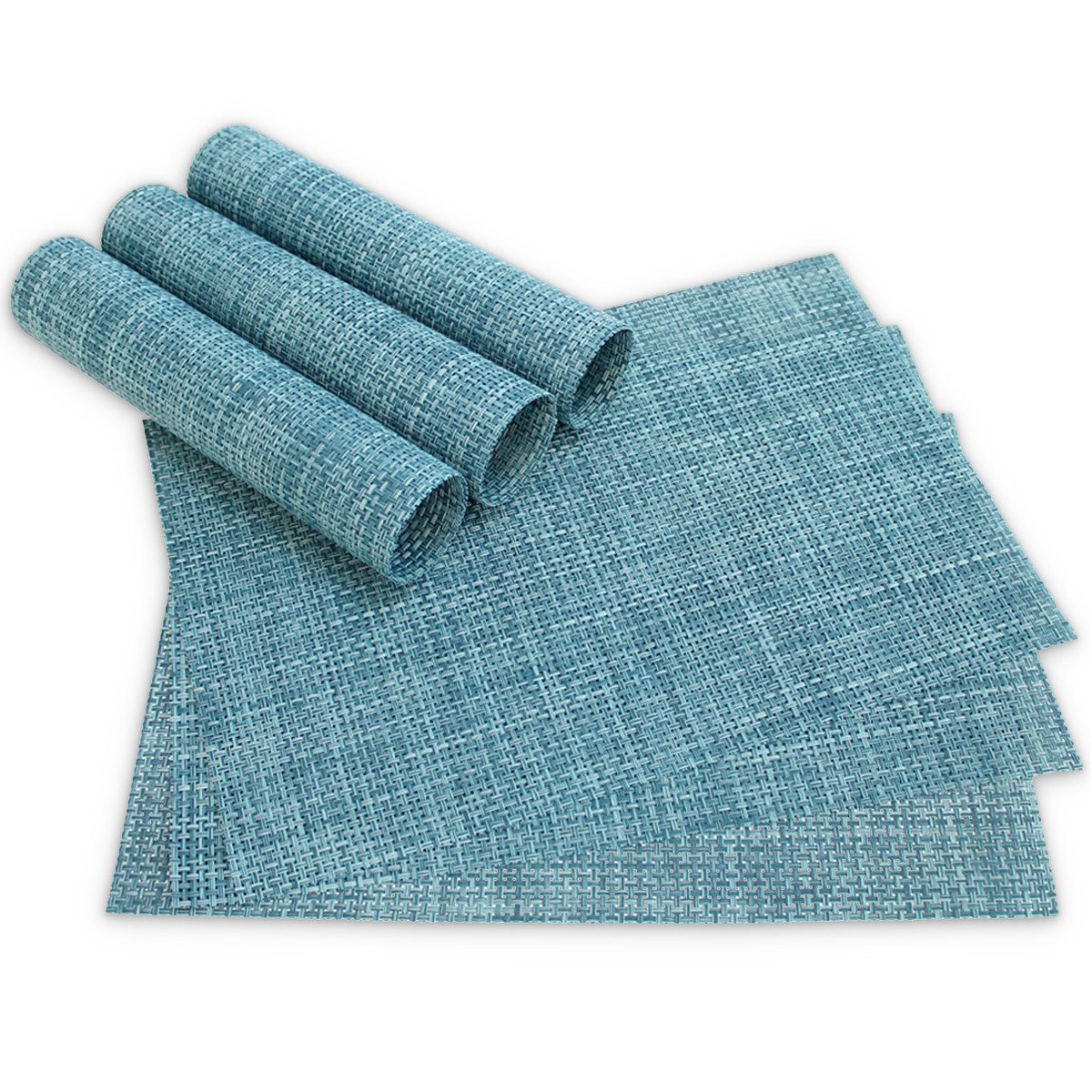 matches21 HOME & HOBBY Platzset Tischsets BORDA 4er Set Schwarz-silber als günstig online kaufen