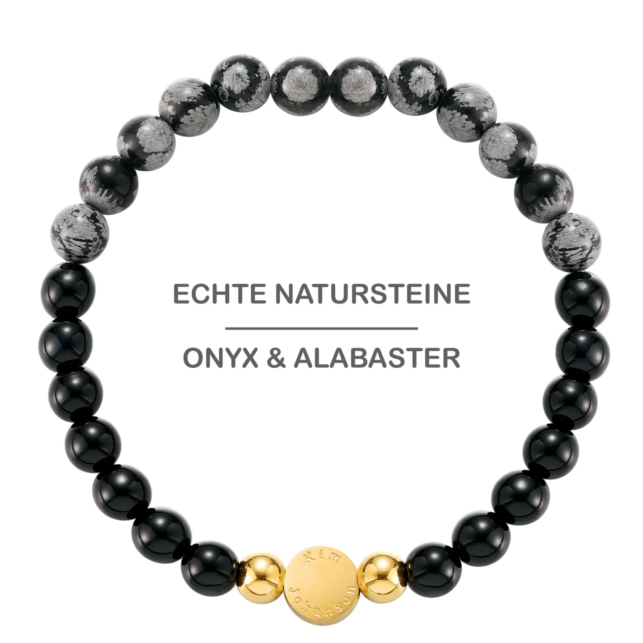 Kim Johanson Armband Flow (1-tlg), mit Natursteinen mit Alabasta und Onyx günstig online kaufen