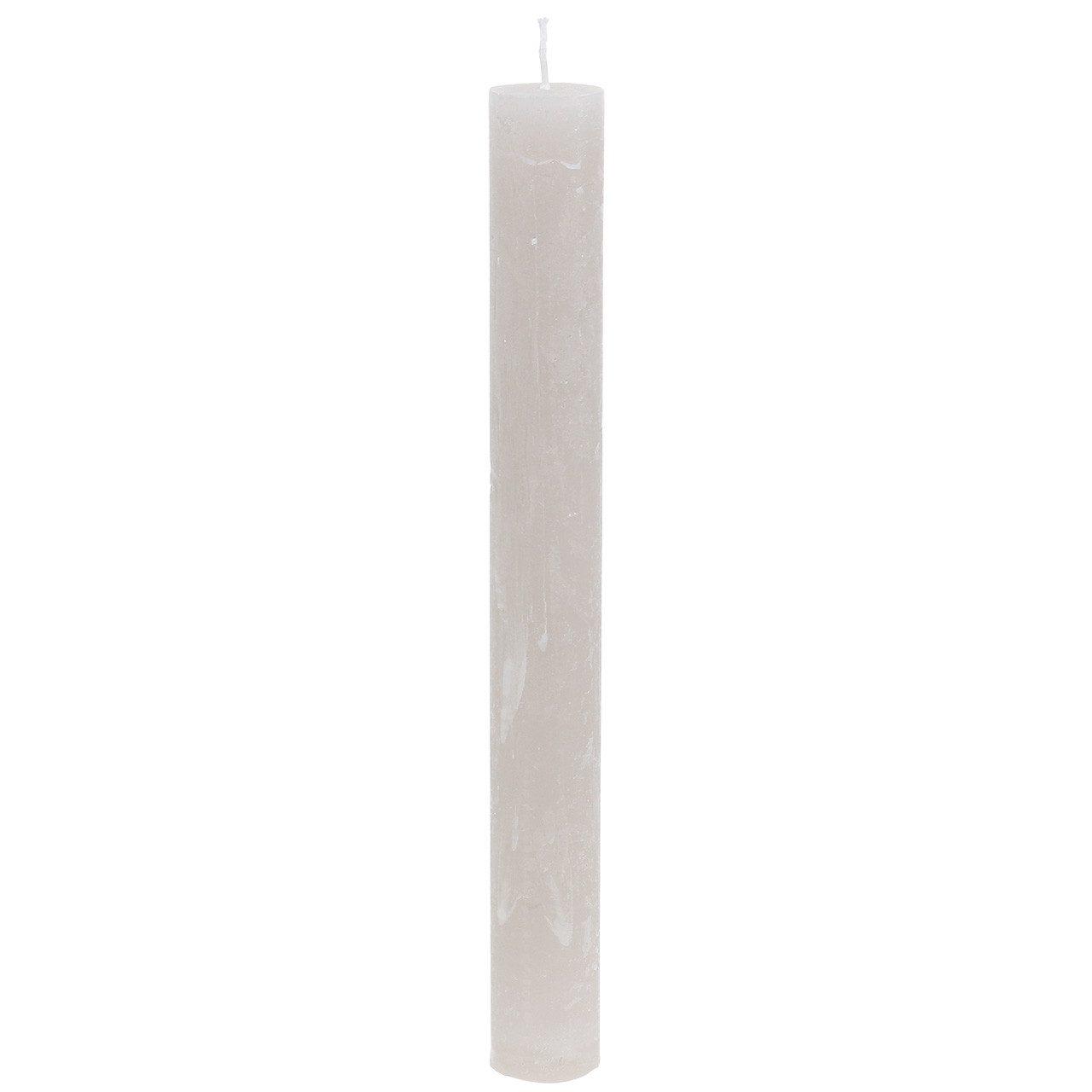 Florists Products Spitzkerze Stabkerzen durchgefärbt Grau 34mm x 300mm 4St – Lange, 4 Stück
