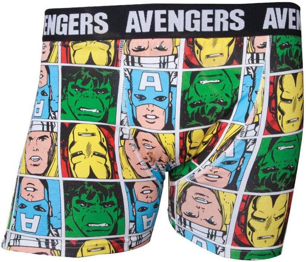 MARVEL Боксерские мужские трусы, боксерки MARVELS COMICS Боксерские мужские трусы, боксерки Avengers Hulk, Captain America, Thor, Iron Man Herren und Jugendliche Jungen