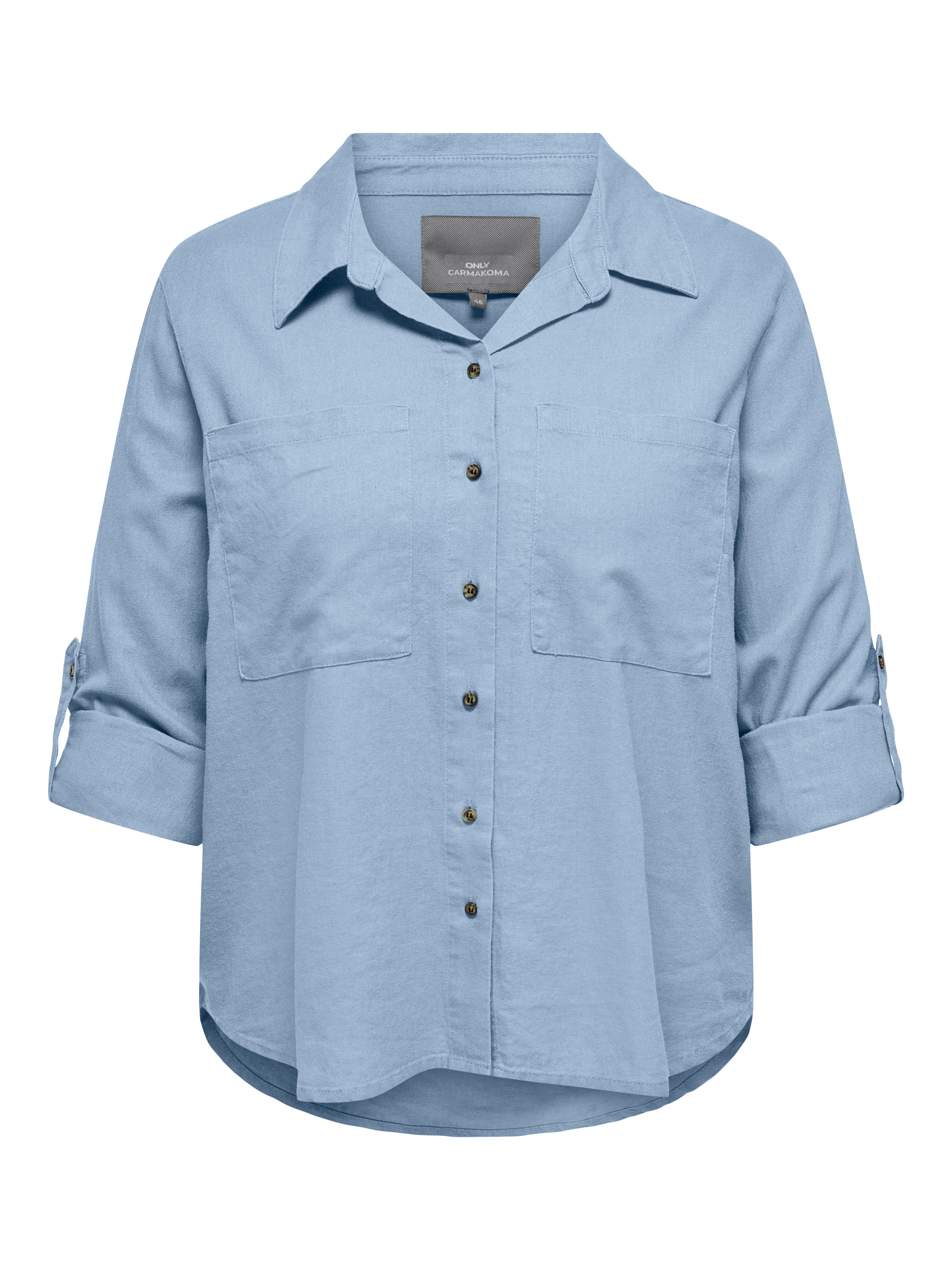 ONLY CARMAKOMA Langarmbluse CARYASMIN-CARO L/S LINEN günstig online kaufen
