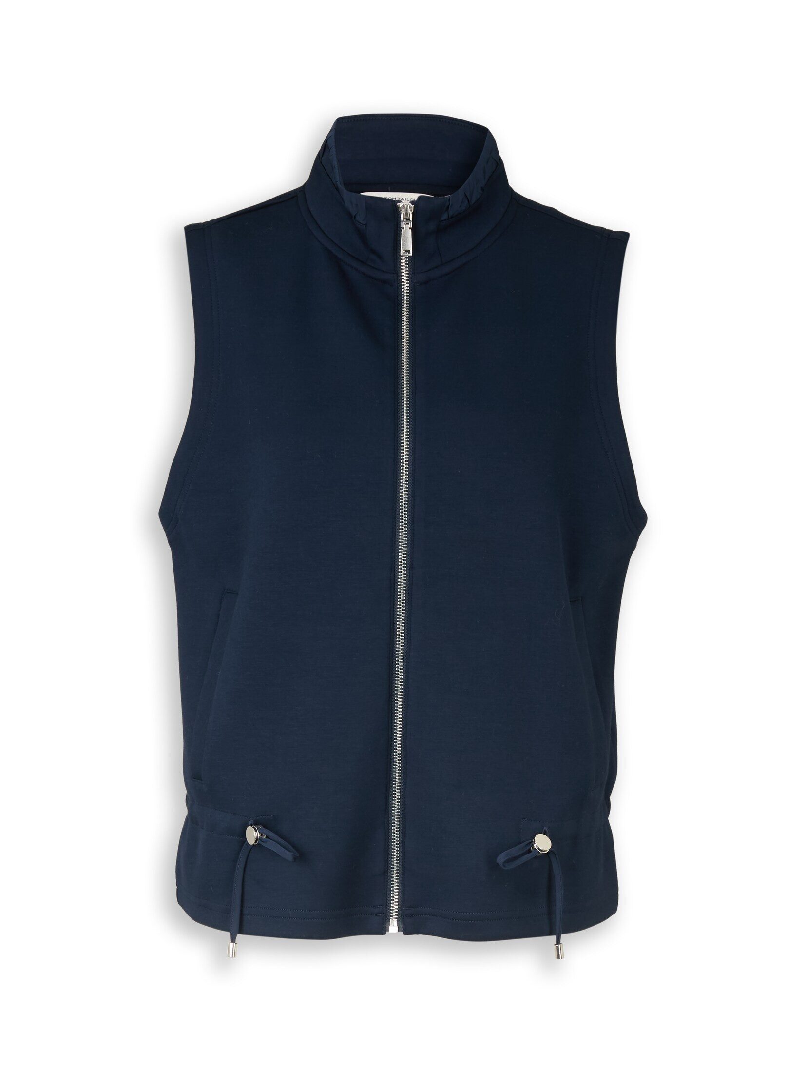 TOM TAILOR Sweatjacke Strick & Sweatshirts Scuba Sweatweste mit Stehkragen
