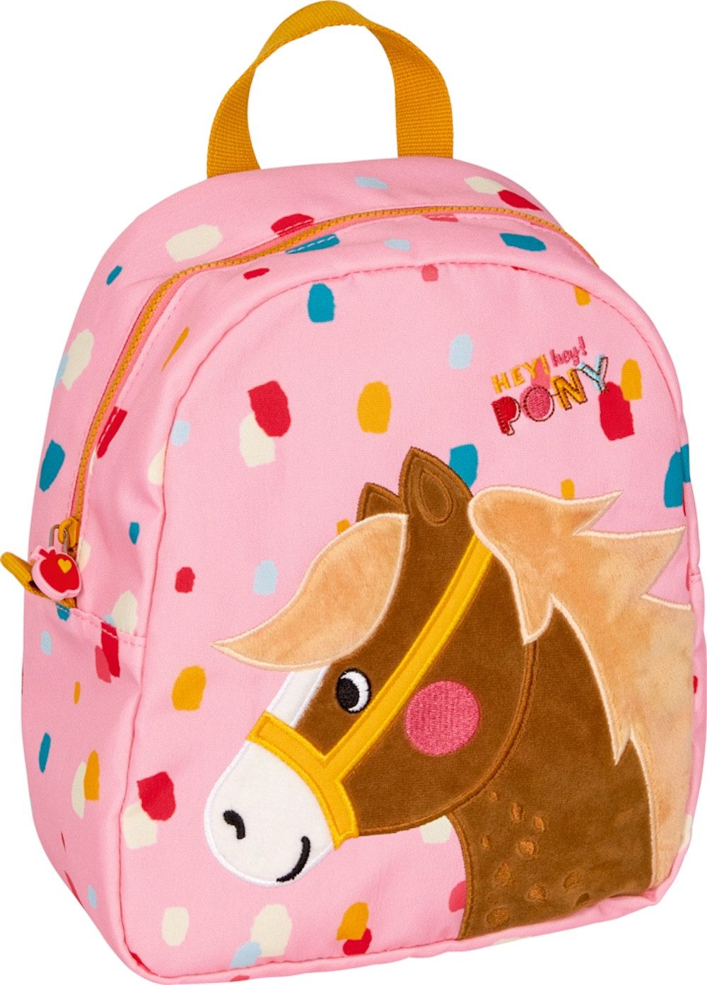 COPPENRATH DIE SPIEGELBURG Kinderrucksack Rucksack "Hey! Pony" Mein kleiner Ponyhof (Set, 1-tlg., 1), Außen- und Innenmaterial recycelter Polyester