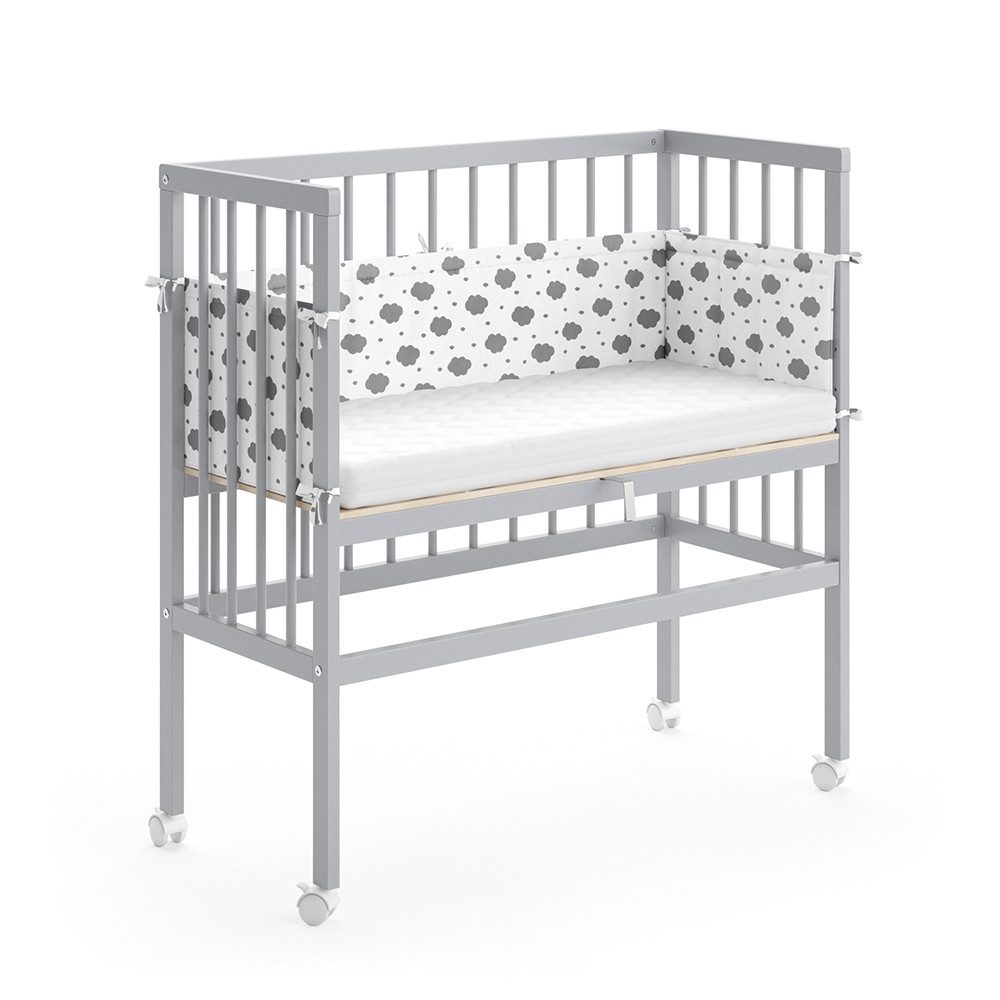 VitaliSpa® Beistellbett Sophie, Grau, 40 x günstig online kaufen