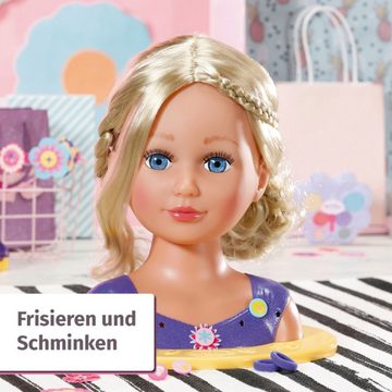 Baby Born Frisier- & Schminkkopf Sister Styling Head, lila, mit 24 tollen Accessoires