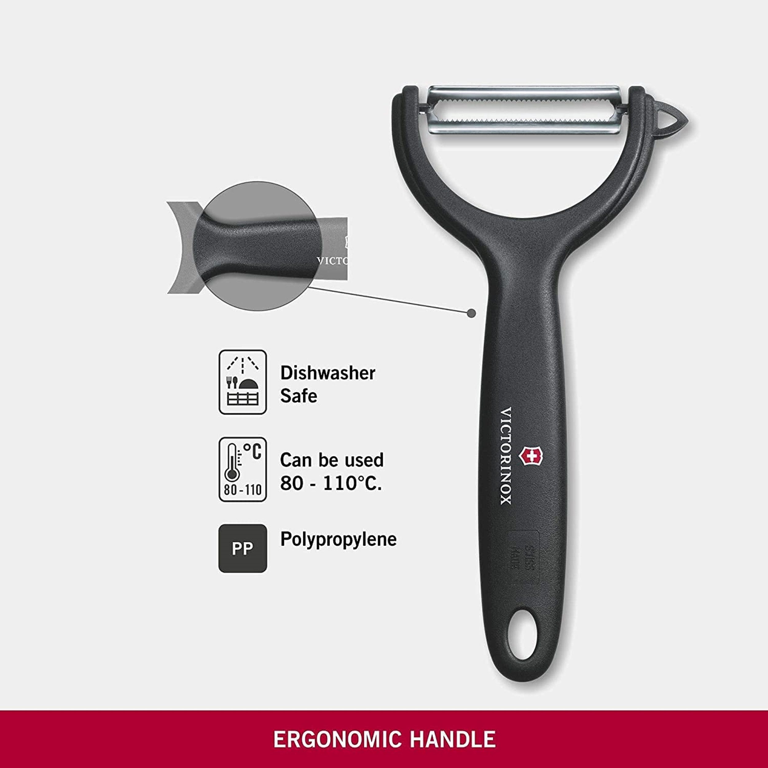 Victorinox Spargelschäler Universalschäler für Obst und Gemüse, zweischneidig, extra scharf, Zackenschliff, ergonomischer Griff, Limited Edition Hellgrün