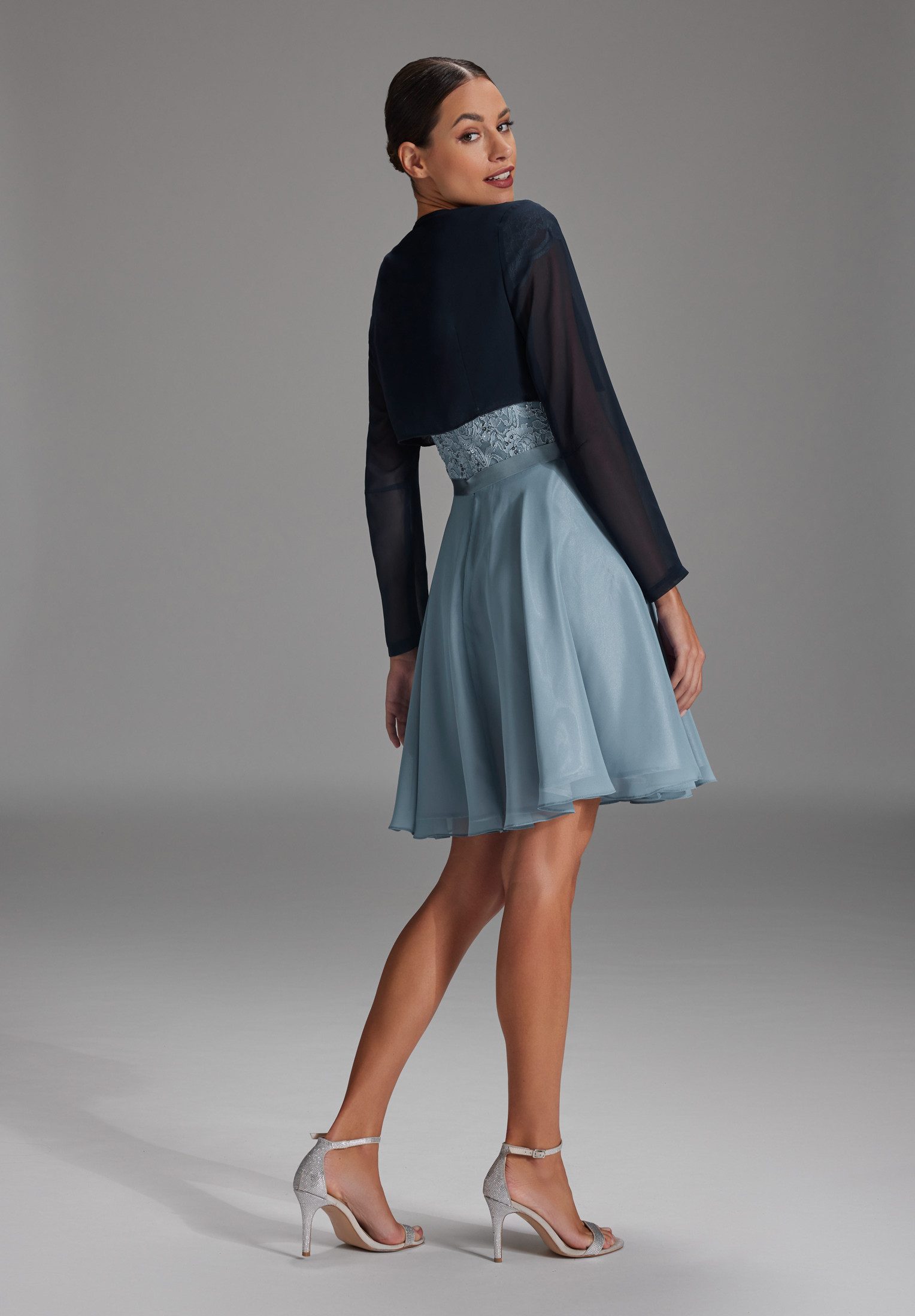 SWING Boleroblazer - Bolero aus Chiffon Figurbetonter Schnitt günstig online kaufen