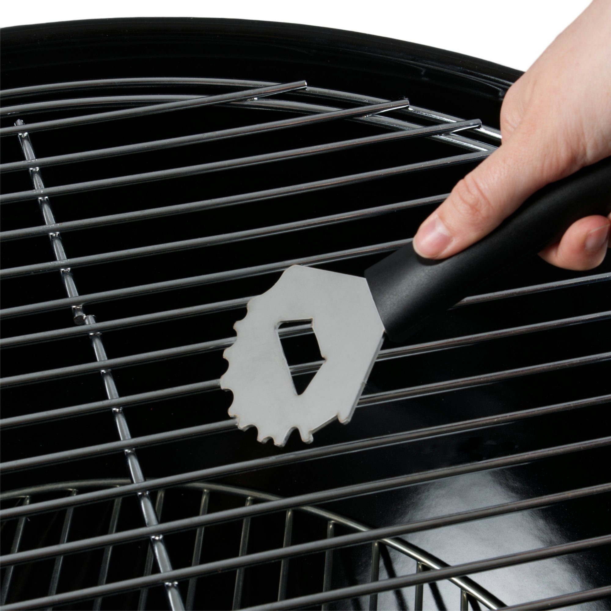 BBQ-Toro Grillbürste 2-teiliges ergonomisches Grillbürsten-Set, Grillbürste, Grillreiniger