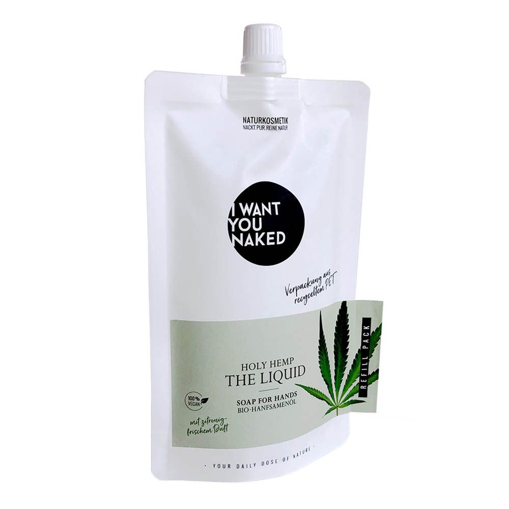 I WANT YOU NAKED Handseife Holy Hemp Hanfsamenöl - Hand Wash Refill 250ml