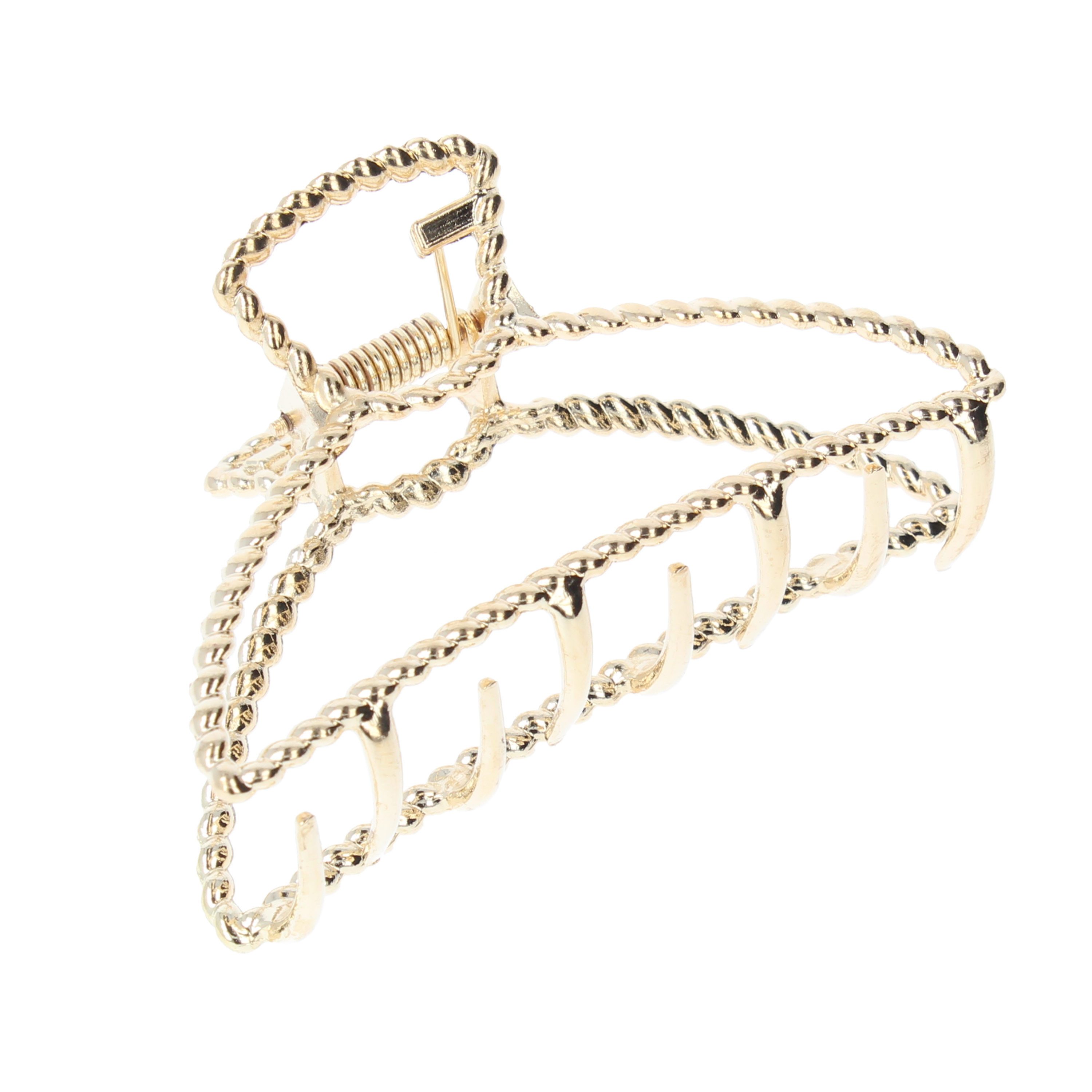 wildbloomdesign Haarspange mit Bubbledesign Haarklammer Haarschmuck Gold