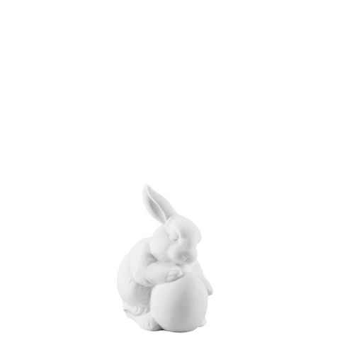 Hutschenreuther Osterfigur Hasenkollektion Weiß biskuit Hase mit Ei 14 cm (1 St)