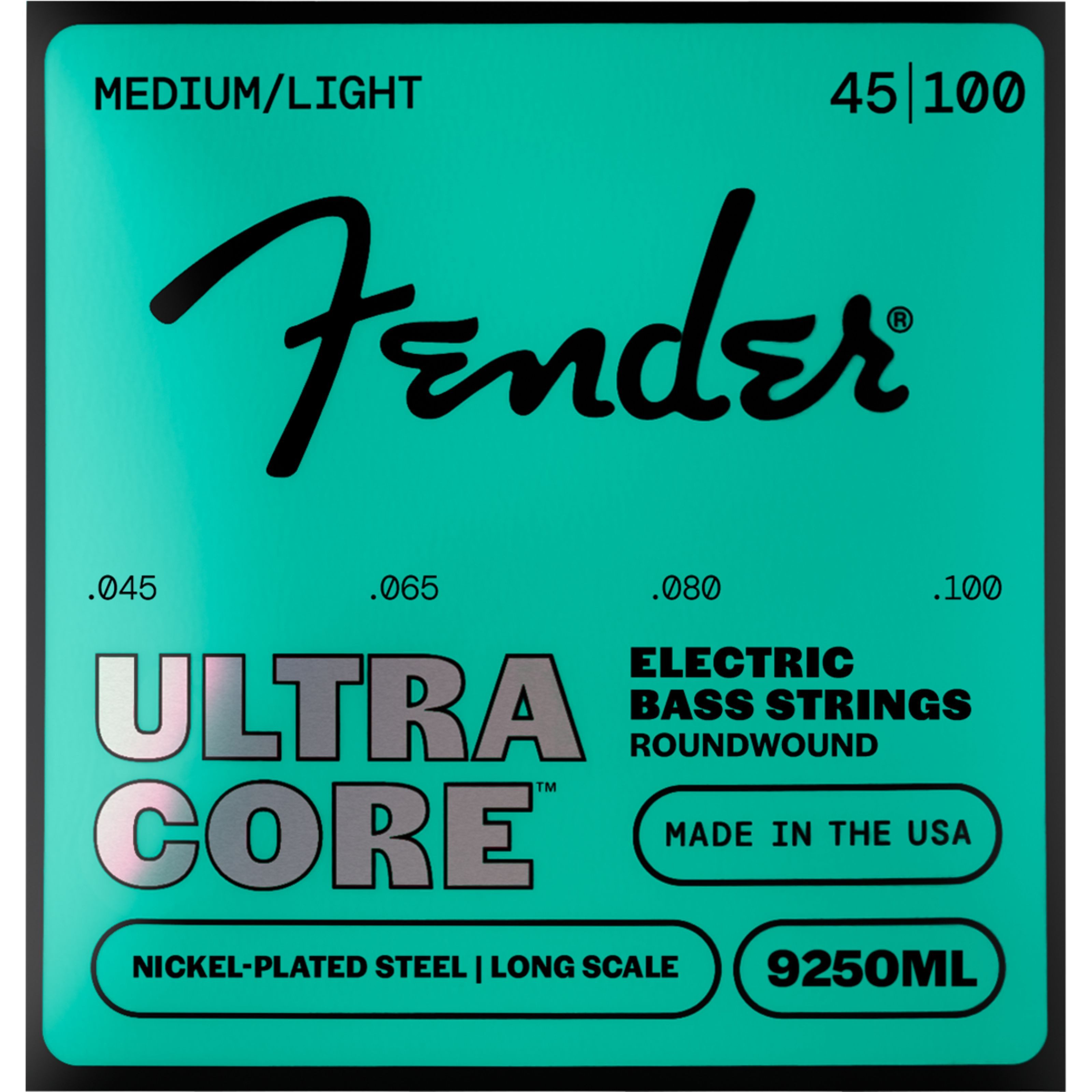 Fender Saiten, Strings Ultracore 45 100 9250ML Nickel Plated Steel - Saitensatz für