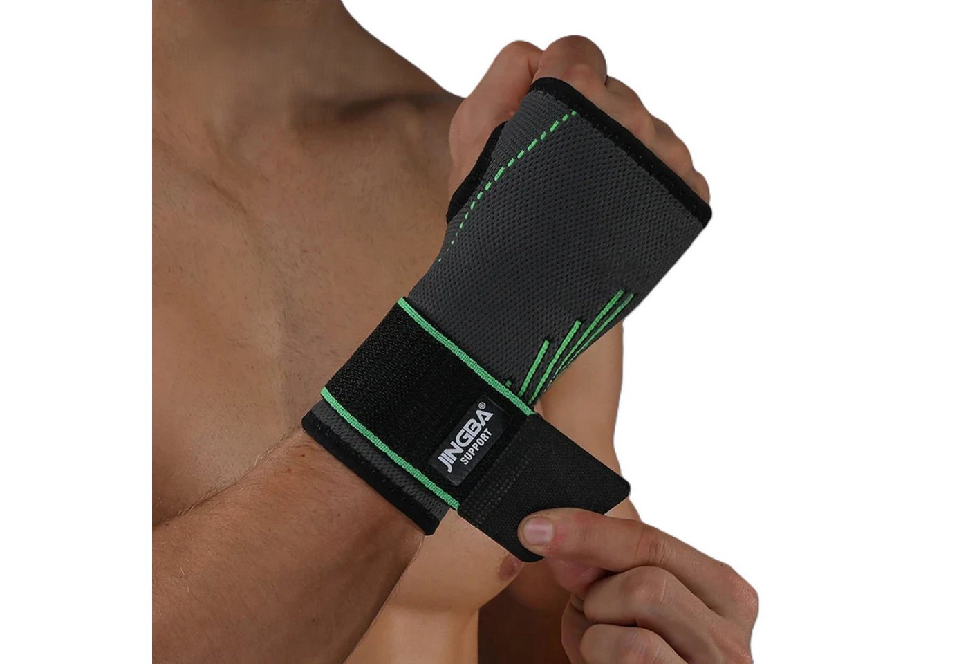 Sport-Knight® Handgelenkbandage Handgelenk-Bandage, mit Kompressionsband, für Fitness & Powerlifting