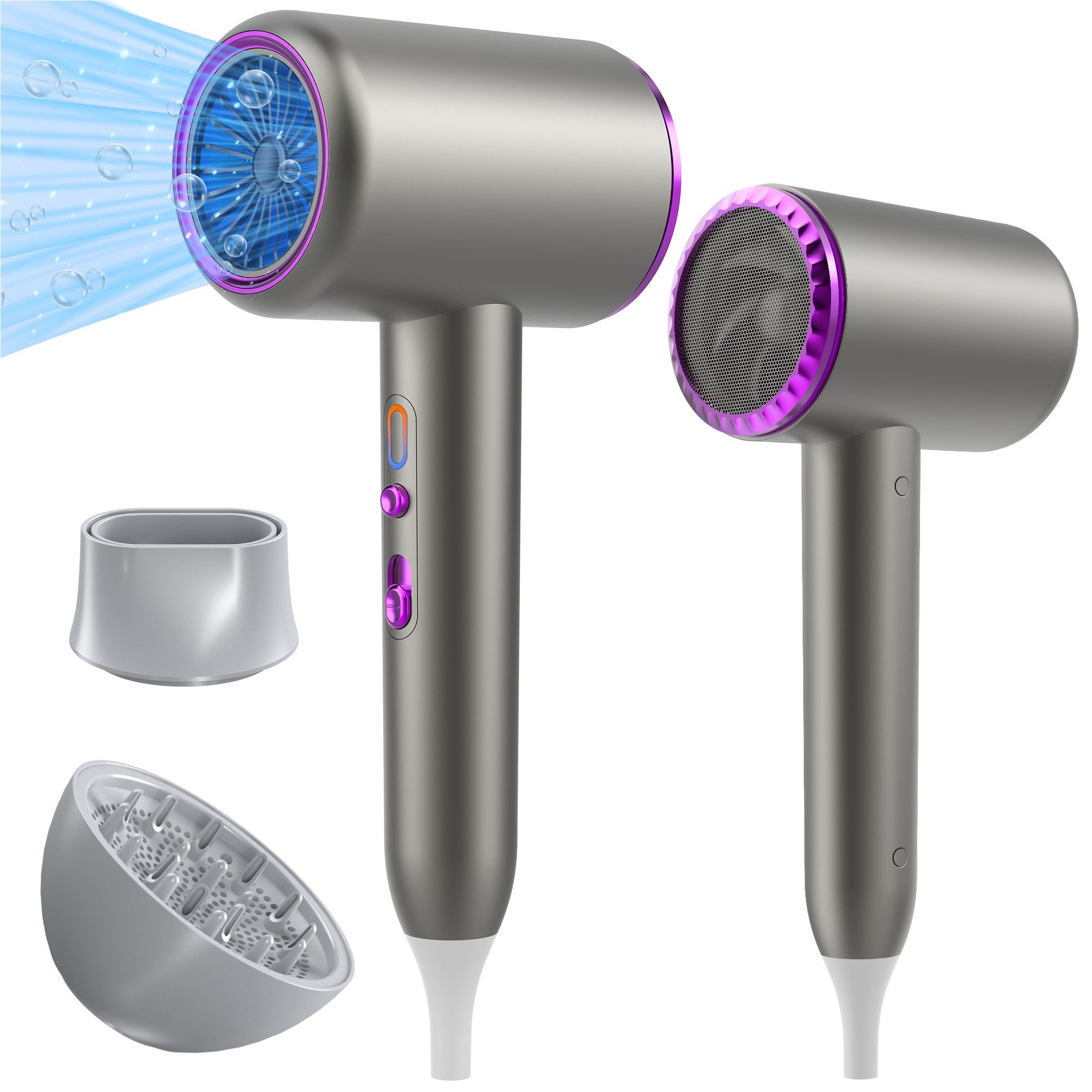 Haartrockner Ionen Föhn,Haartrockner,Schnelltrocknen Hair Dryer,Professioneller