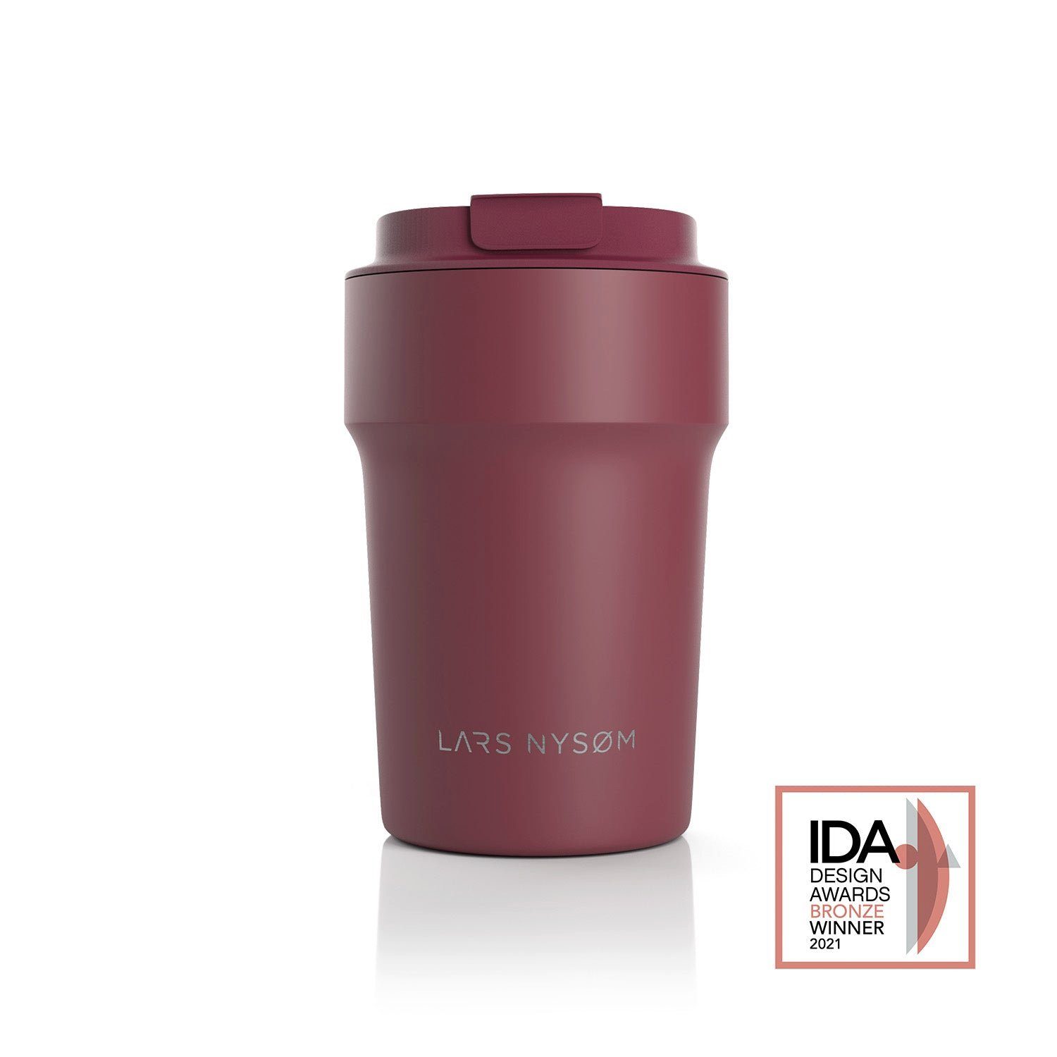 LARS NYSØM Thermobecher Bevægelse, Edelstahl, Auslaufsicherer Travel-Mug für Kaffee und Tee unterwegs 380ml 500ml