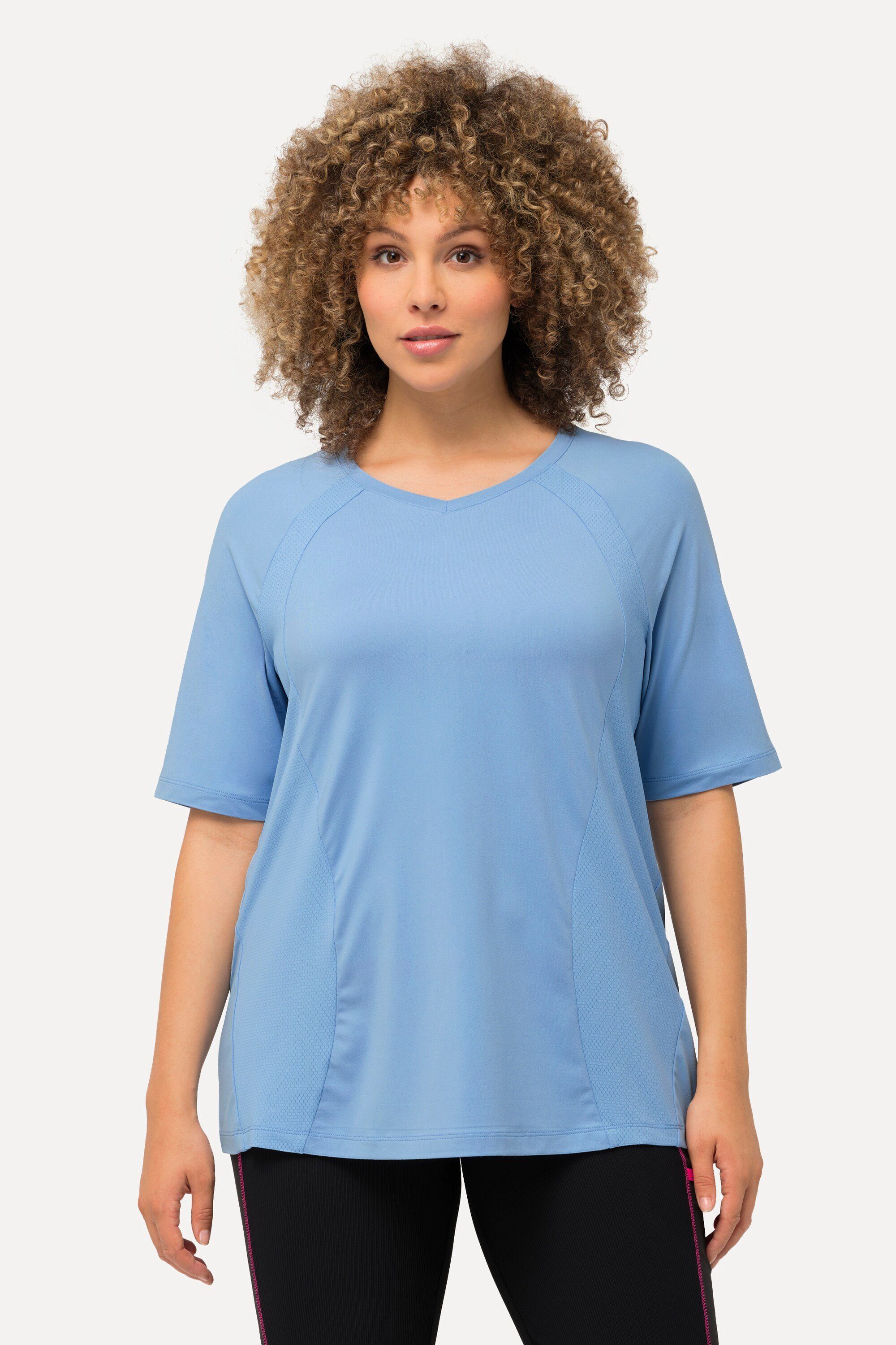 Ulla Popken T-Shirt Funktionsshirt schnelltrocknend Halbarm günstig online kaufen