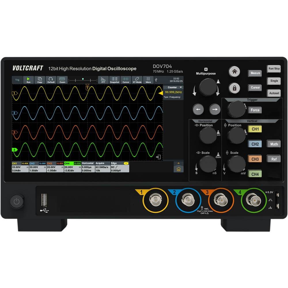 Multimeter 70 MHz 4-Kanal 12 Bit