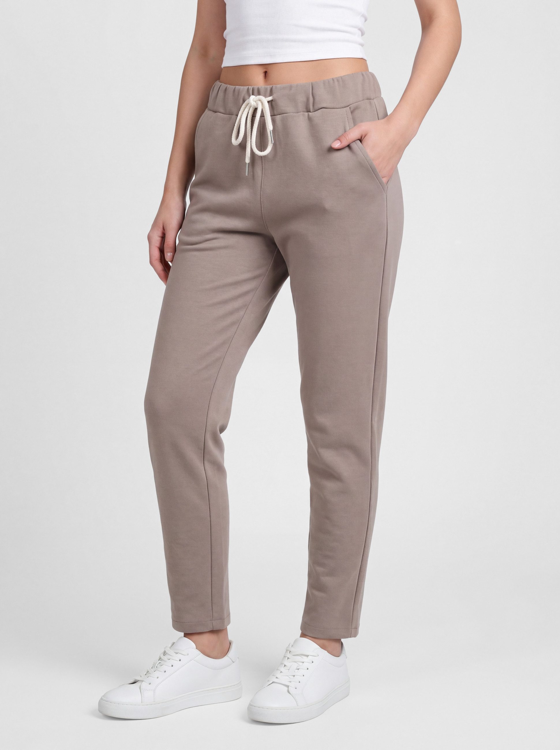 PEKIVESSA Jogger Pants Jersey Schlupfhose Sweathose mit Taschen aus elastischem Jerseymaterial