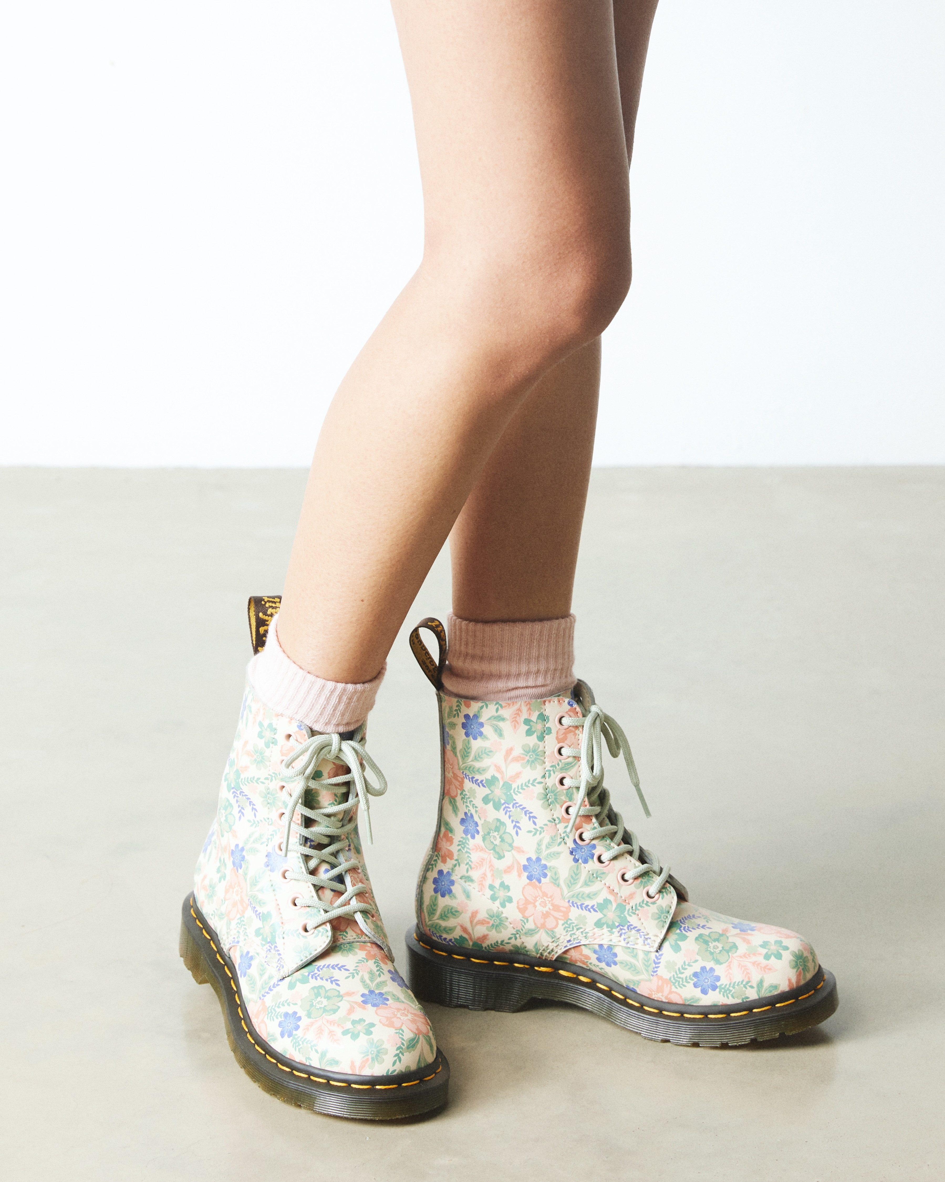DR. MARTENS 1460 Pascal Schnürboots, Boots mit Blumenprint günstig online kaufen