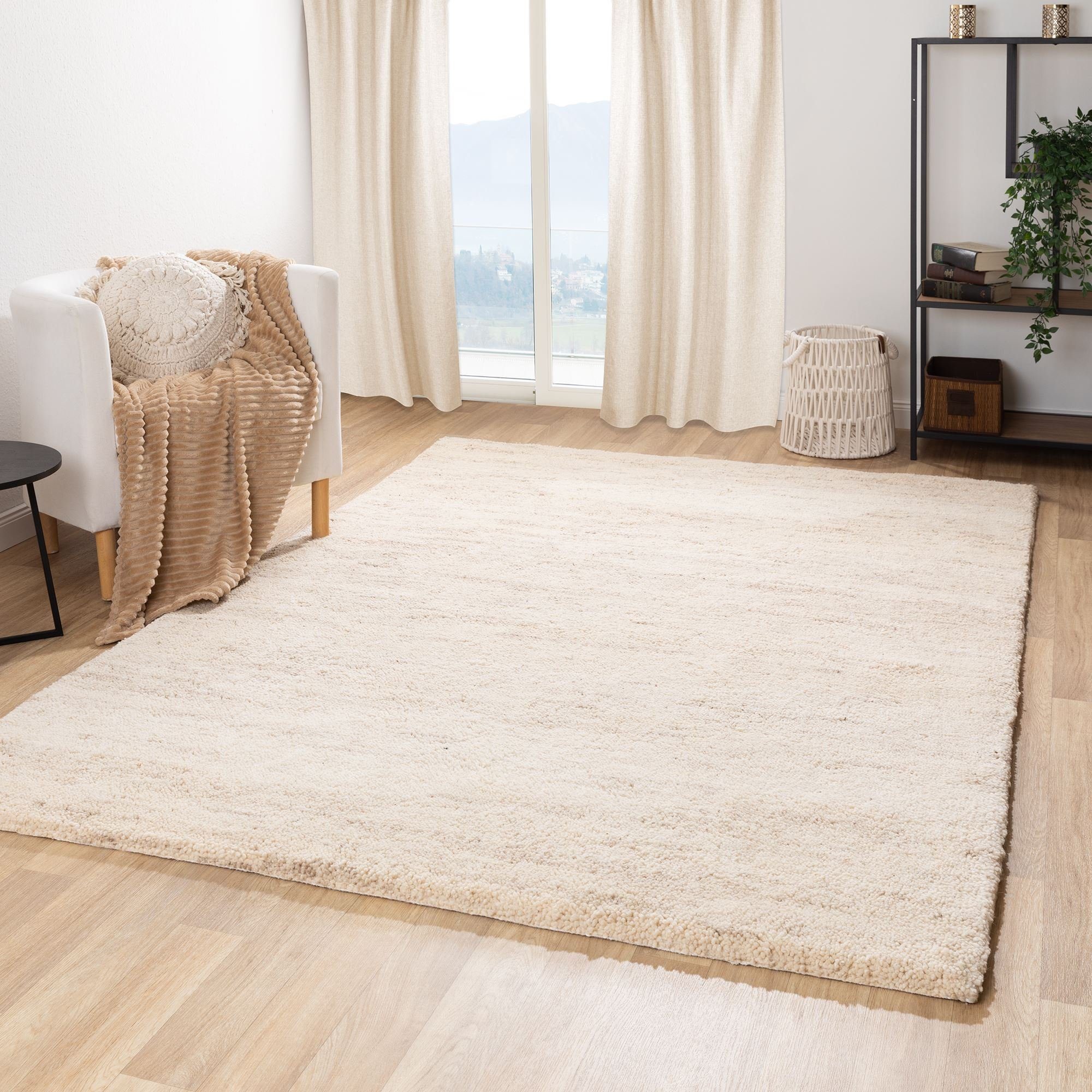 Steffensmeier Wollteppich Rabat, Rechteckig, Berber Teppich aus Marokko, ha günstig online kaufen