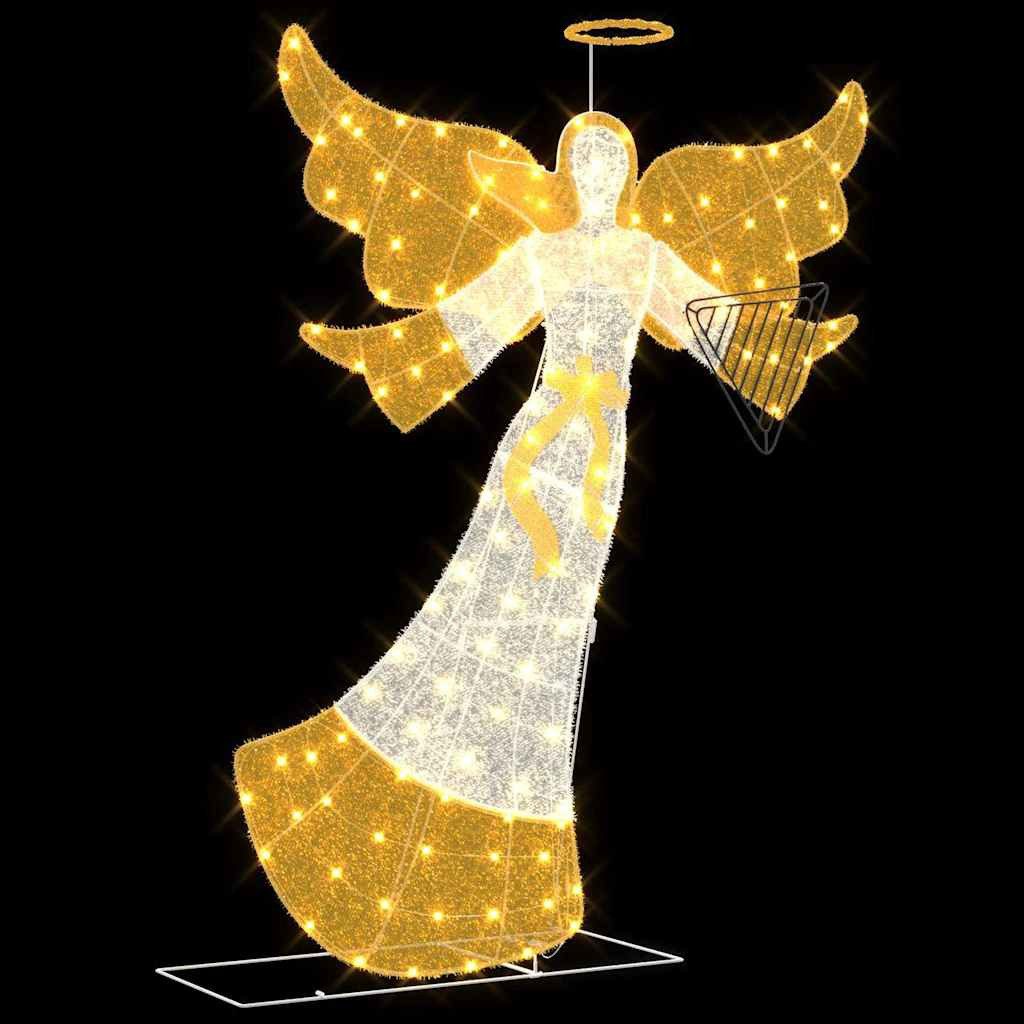 vidaXL Christbaumschmuck Beleuchteter Winkel Warmes Weiß 116 x 29 x 158,5 cm Polyester (1-tlg)