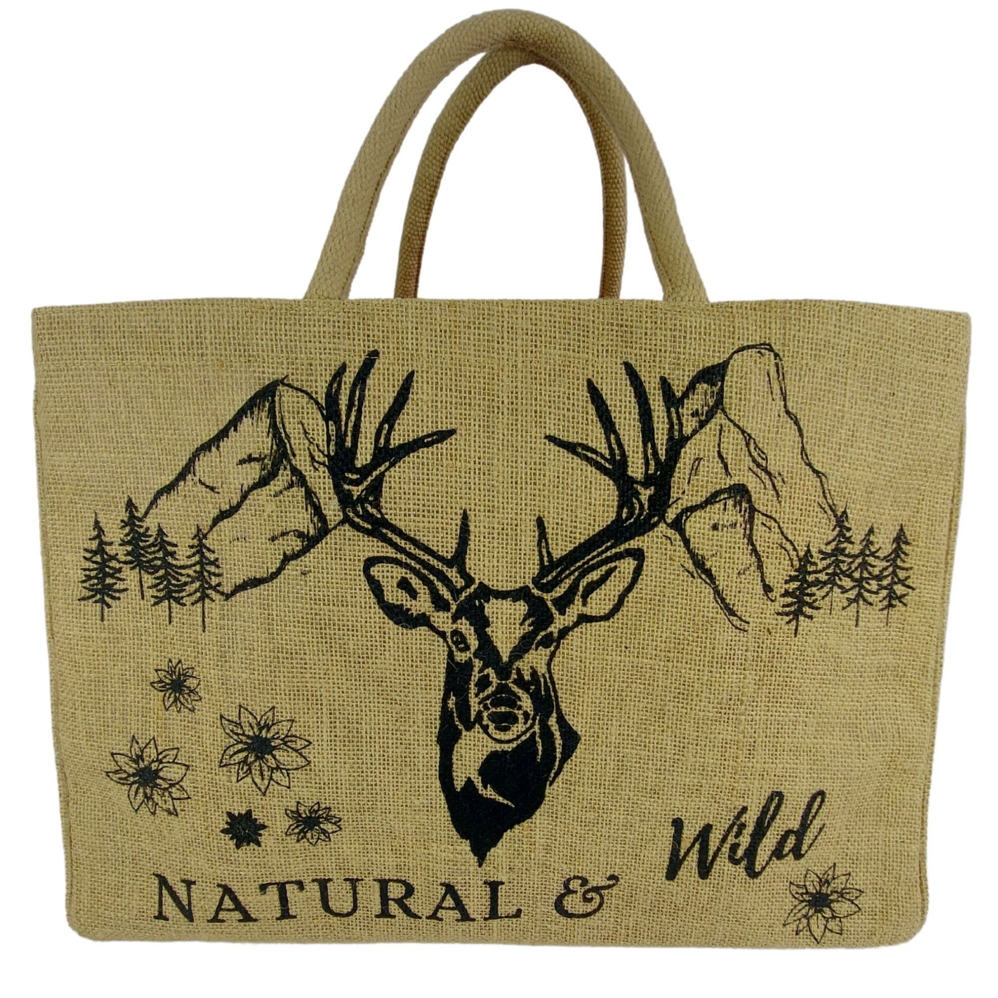 Domelo Einkaufskorb Jute Einkaufskorb, Vegan Einkaufstasche, günstig online kaufen