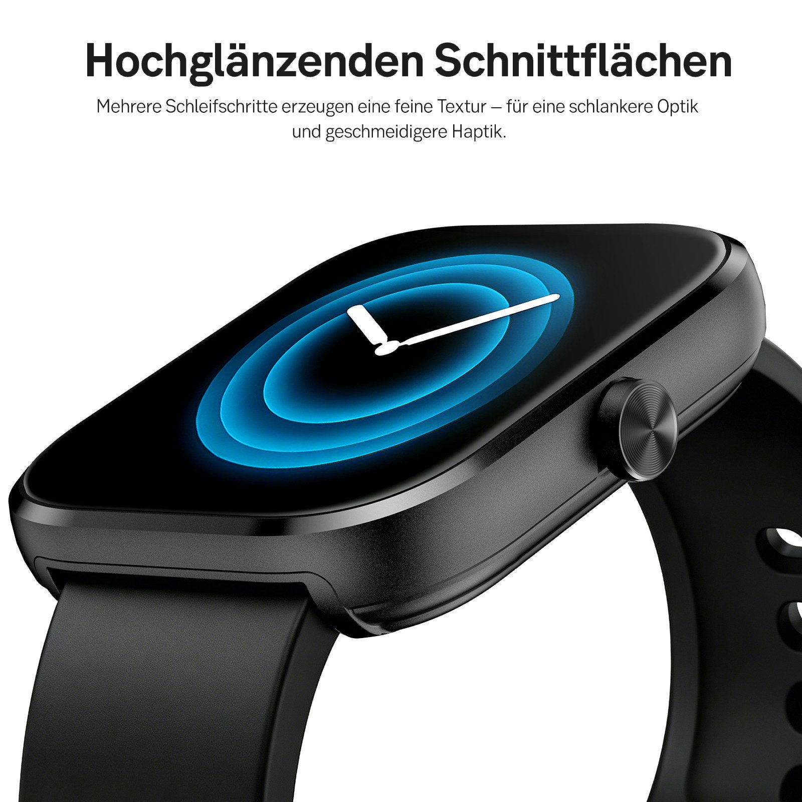 Sytifro Smartwatch Damen Herren, Fitnessuhr mit Diamantgeschliffenes Design Smartwatch (Full Touch Square Fine Sportuhr Damen cm), 150+ Sportmodes, Bluetooth 5.3 Sportuhr, Gesundheits-Uhren mit Benachrichtigung, 24/7 Herzfrequenz, Blutsauerstoff, Schlafqualität, Schrittzähler, Pulsuhr, Sprachassistent und Musiksteuerung etc., IP68 Wasserdichte Fitness Tracker Uhr Damen Herren, verfügbar für IOS und Android.