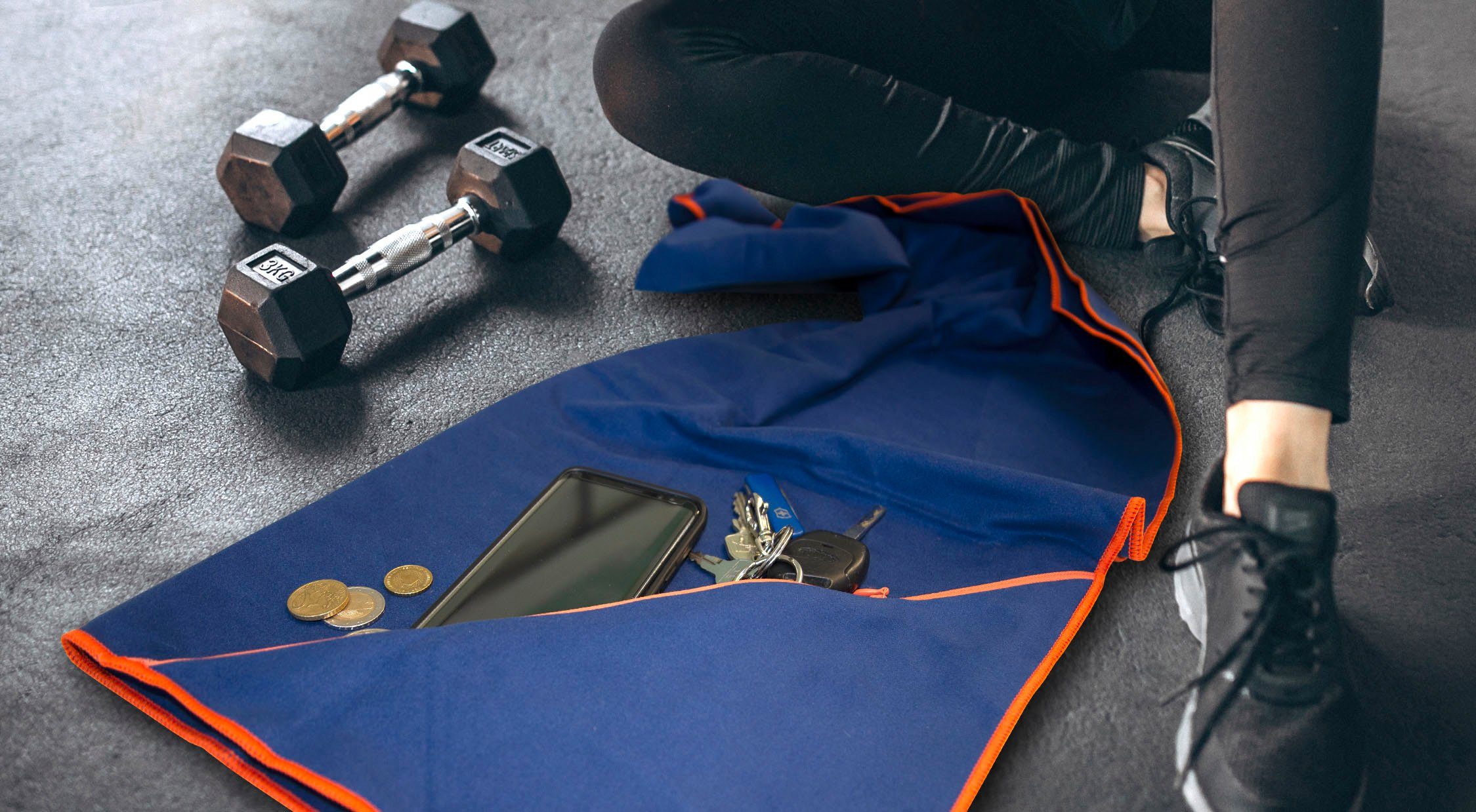 Dyckhoff Sporthandtuch Mikrofaser Sporttuch, Microfaser (1-St), auch als 2er Set erhätlich – Bild 5 von 5