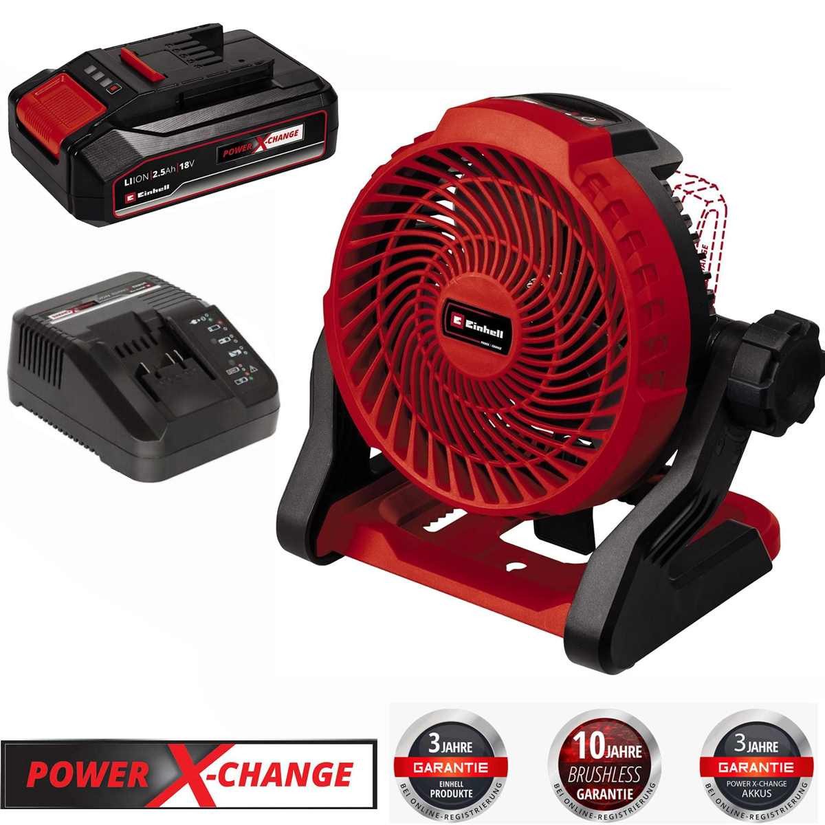 Einhell Tischventilator Akku-Ventilator GE-CF 18/2200 Li- günstig online kaufen