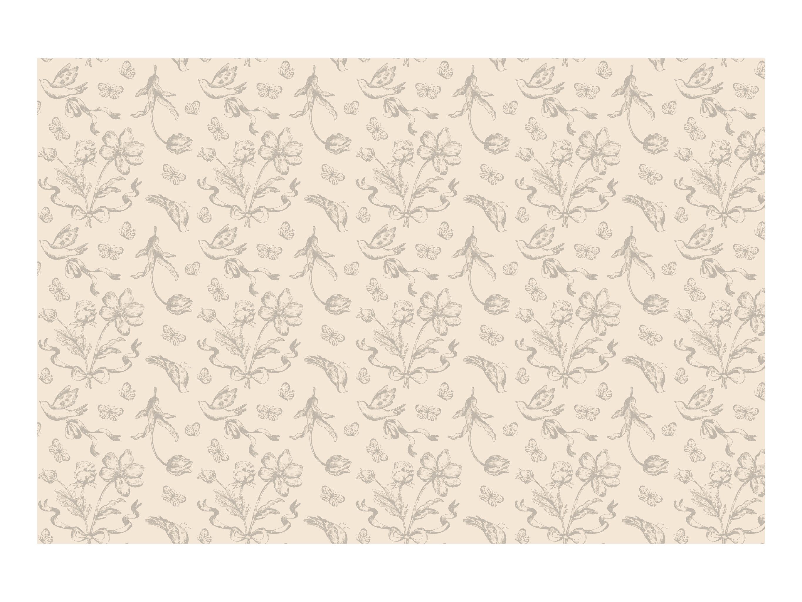 partydeco Tischdecke, Tischdecke 180x120cm rechteckig Stoff Mischgewebe Pastell Beige