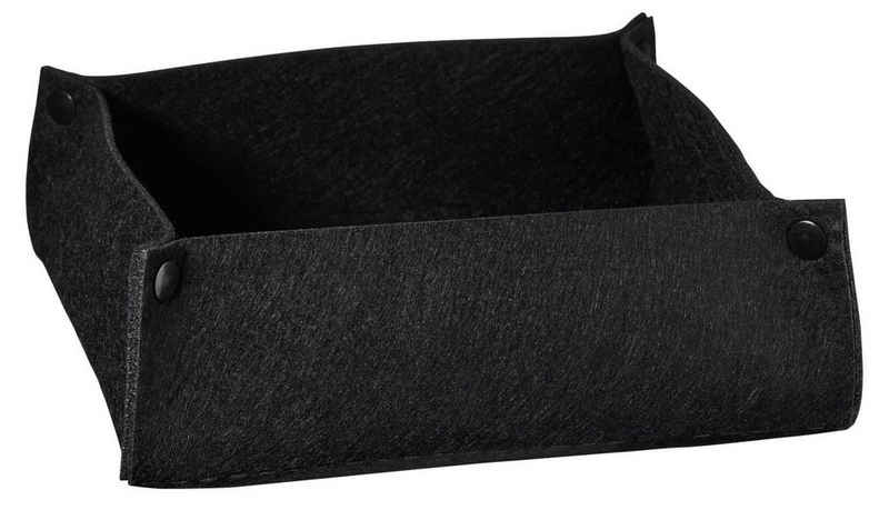 ASA SELECTION Brotkorb Korb black 25 x 25 cm, Filz