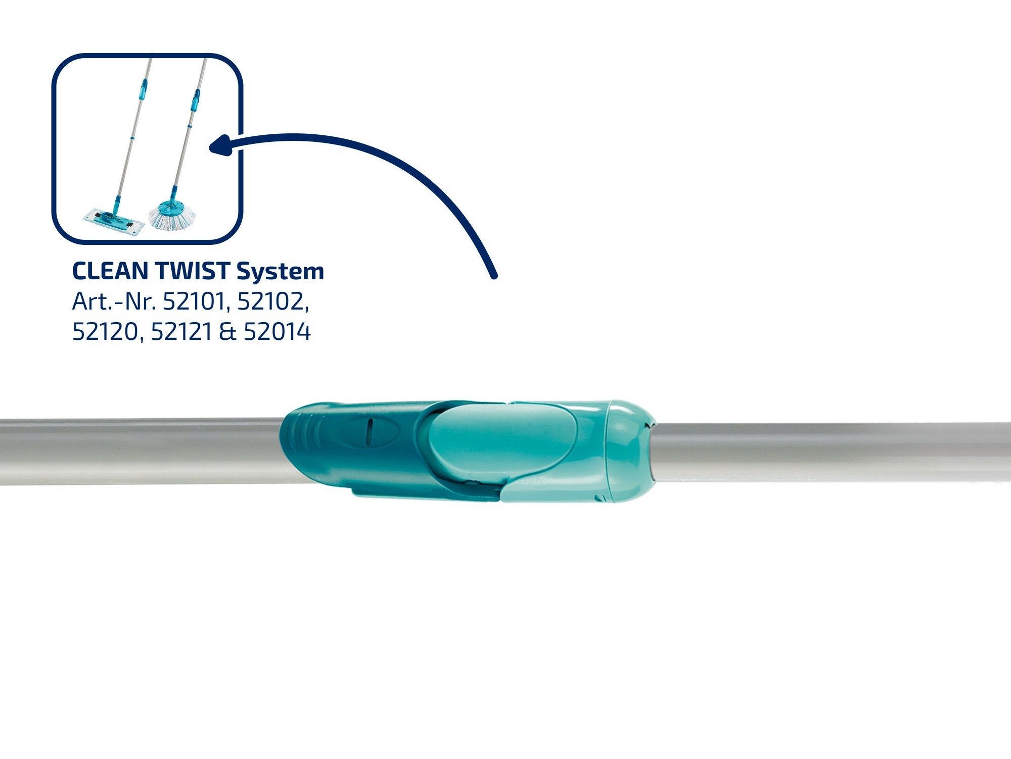 Leifheit Wischmopp Leifheit 89114 Drillstiel CLEAN TWIST Evo