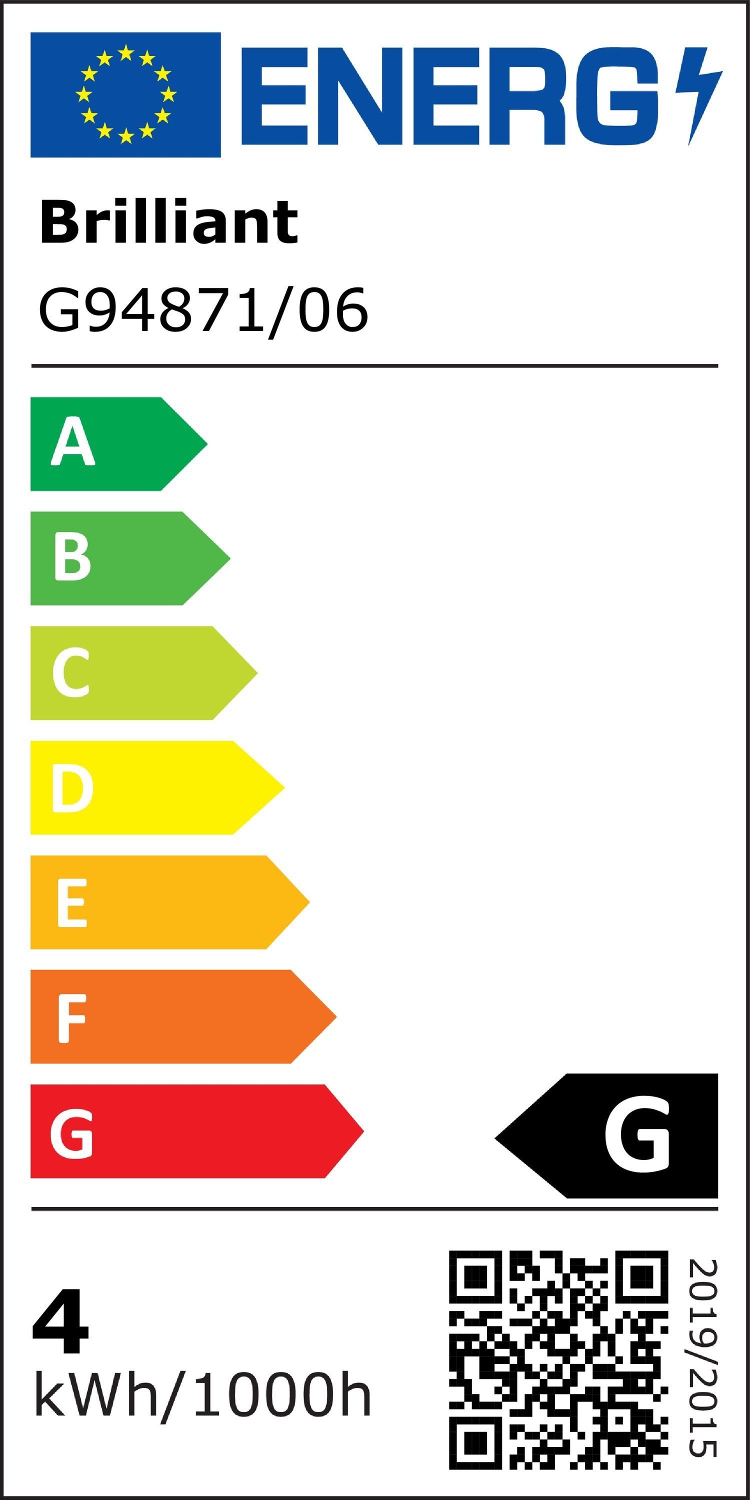 Brilliant Tischleuchte Glenn LED LED 5W 2800-6500K, Schreibtischleuchte (SM integriert Lampe 1x Glenn, schwarz