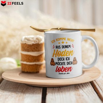 22Feels Tasse Stiefpapa Geschenk Vatertag Bonus Stiefvater Geburtstag Kaffeetasse, Keramik, Made in Germany, Spülmaschinenfest