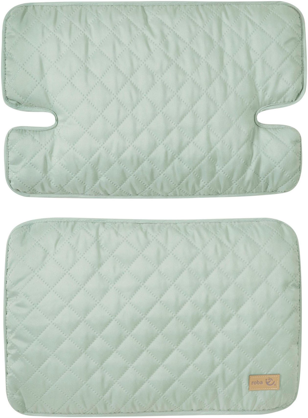 roba® Подкладки для сидения Style Frosty green, (Set, 2-tlg), passend zu den Hochstühlen 'Nature Up'