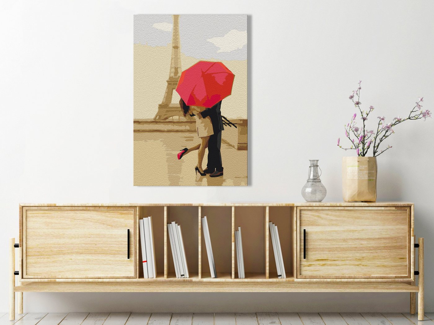 Thumbnail - Artgeist Malen nach Zahlen Kiss in Paris