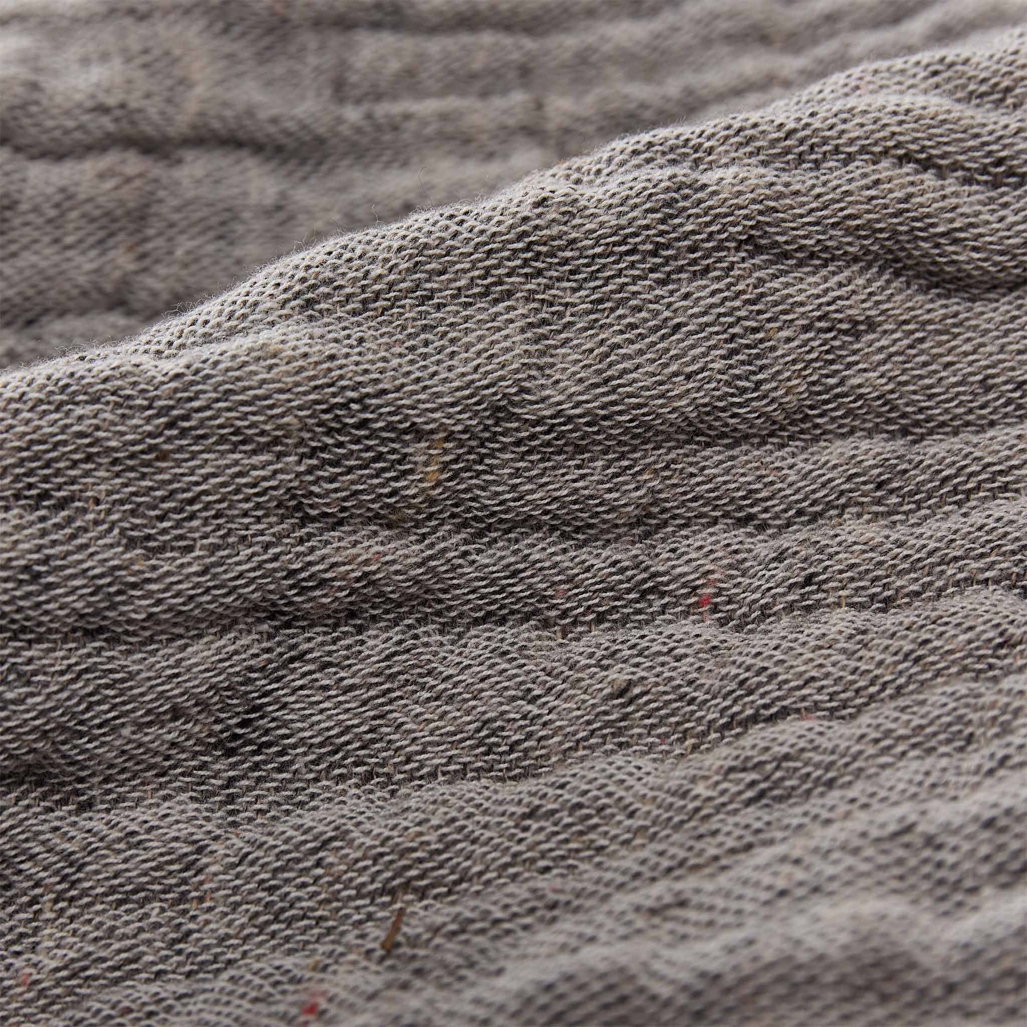 Tagesdecke Musselin-Decke & Weicher Urbanara, rec. 75%Baumwolle - Cousso, Fransenkante Grau 25% Überwurf Polyester mit